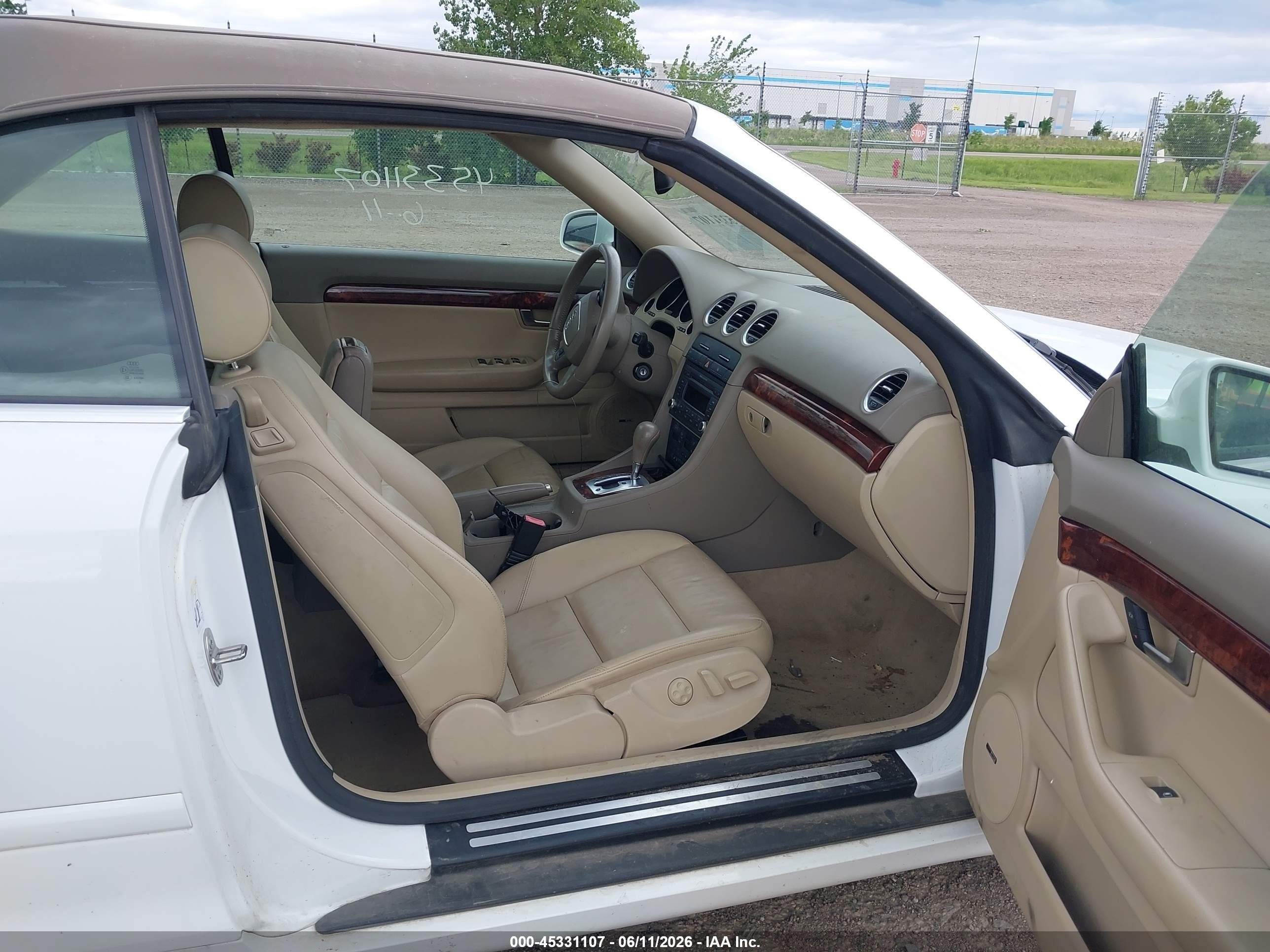 2009 Audi A4 2.0t Special Edition White vin: WAUAF48H59K007688