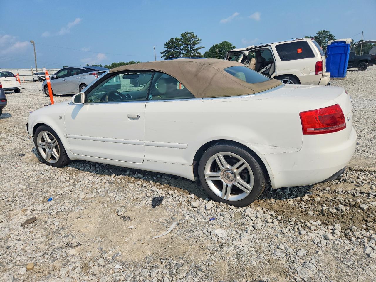 2008 Audi A4 2.0t Cabriolet White vin: WAUAF48H68K015703