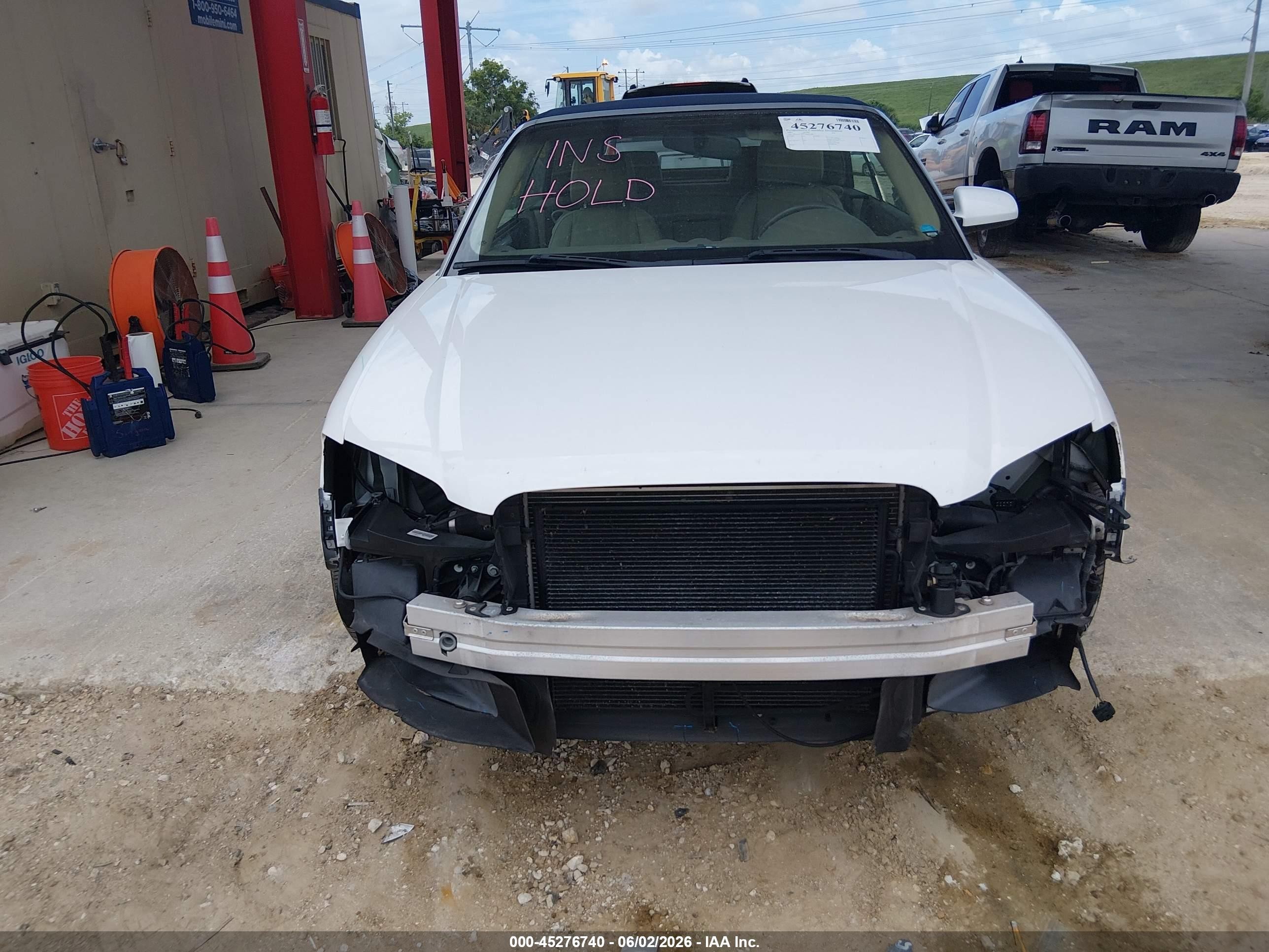 2007 Audi A4 2.0t White vin: WAUAF48H77K017782