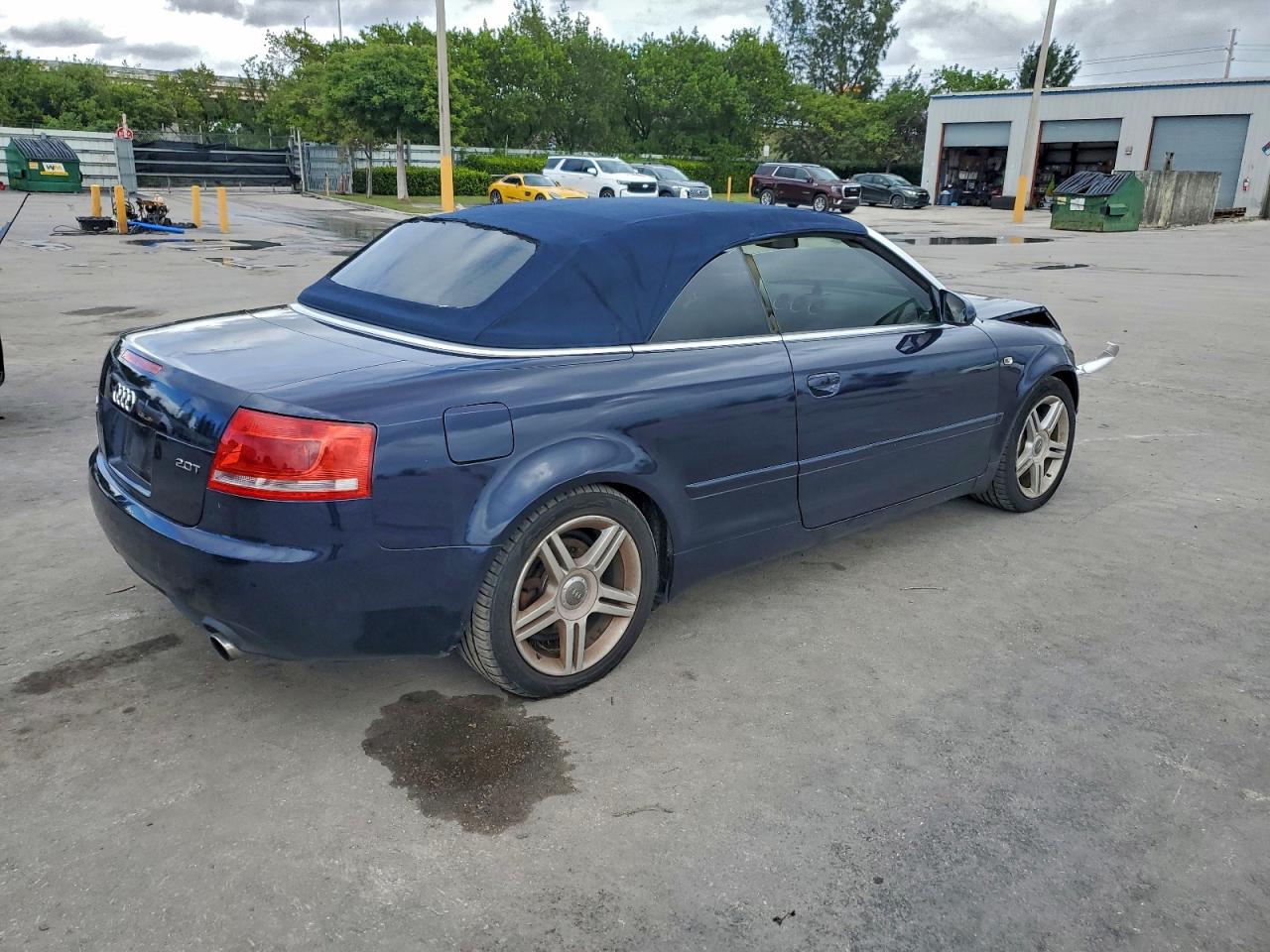 2007 Audi A4 2.0t Cabriolet Blue vin: WAUAF48H77K021959