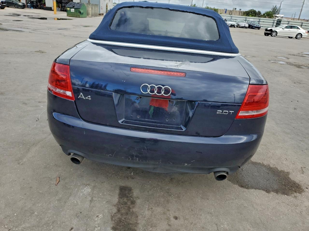 2007 Audi A4 2.0t Cabriolet Blue vin: WAUAF48H77K021959