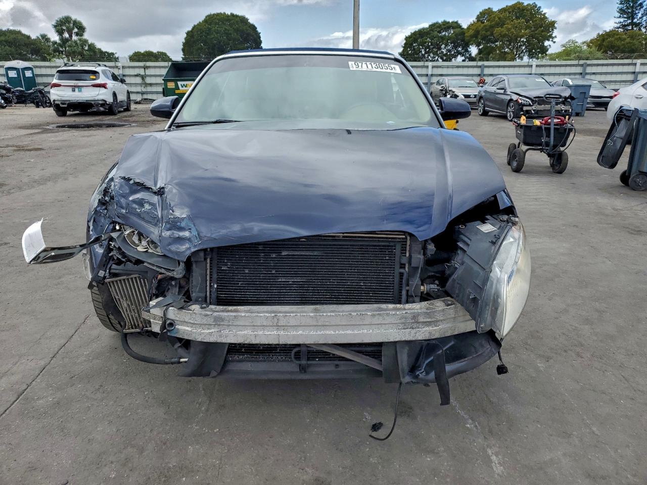 2007 Audi A4 2.0t Cabriolet Blue vin: WAUAF48H77K021959