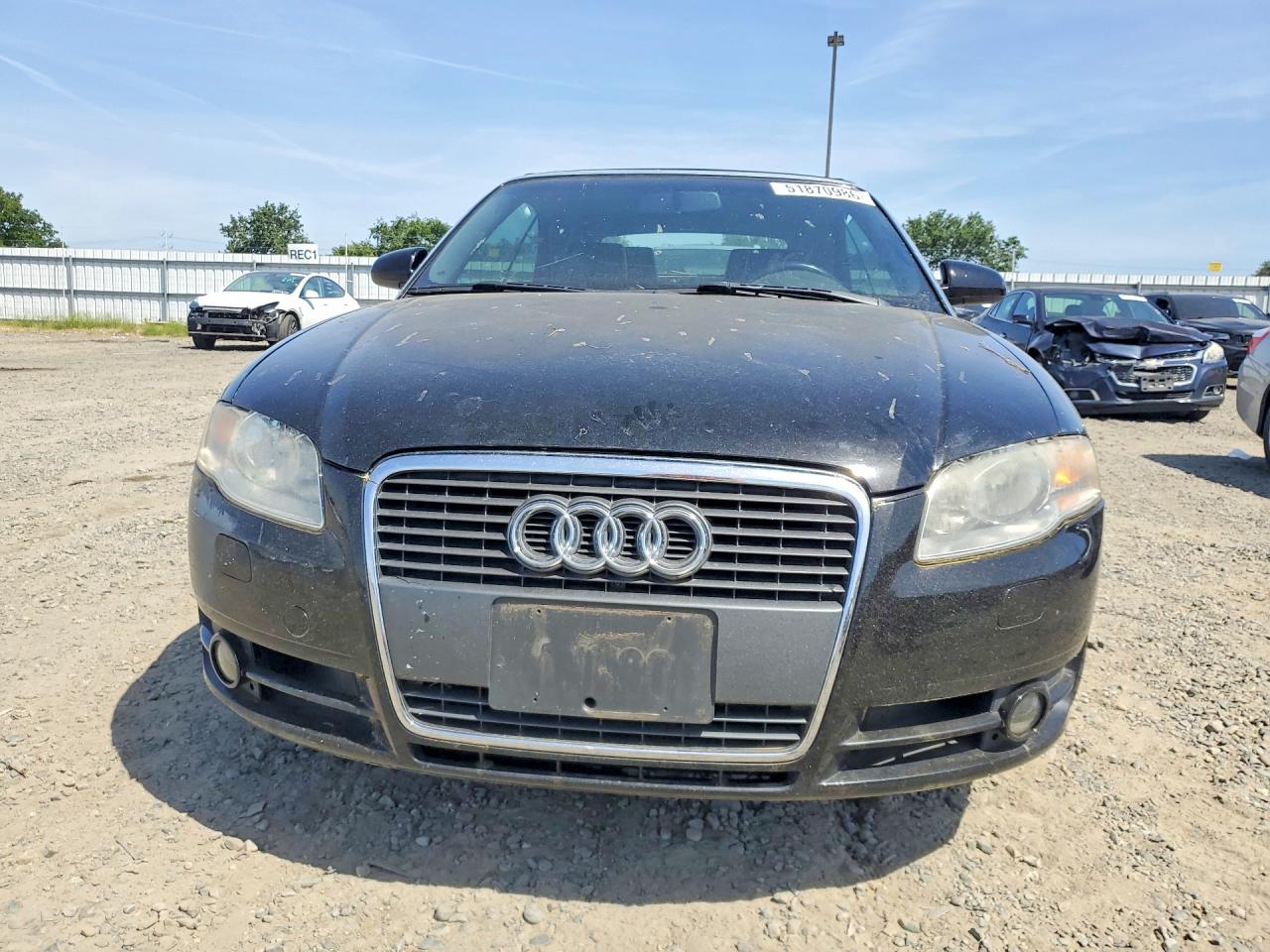 2007 Audi A4 2.0t Cabriolet Black vin: WAUAF48H77K033416