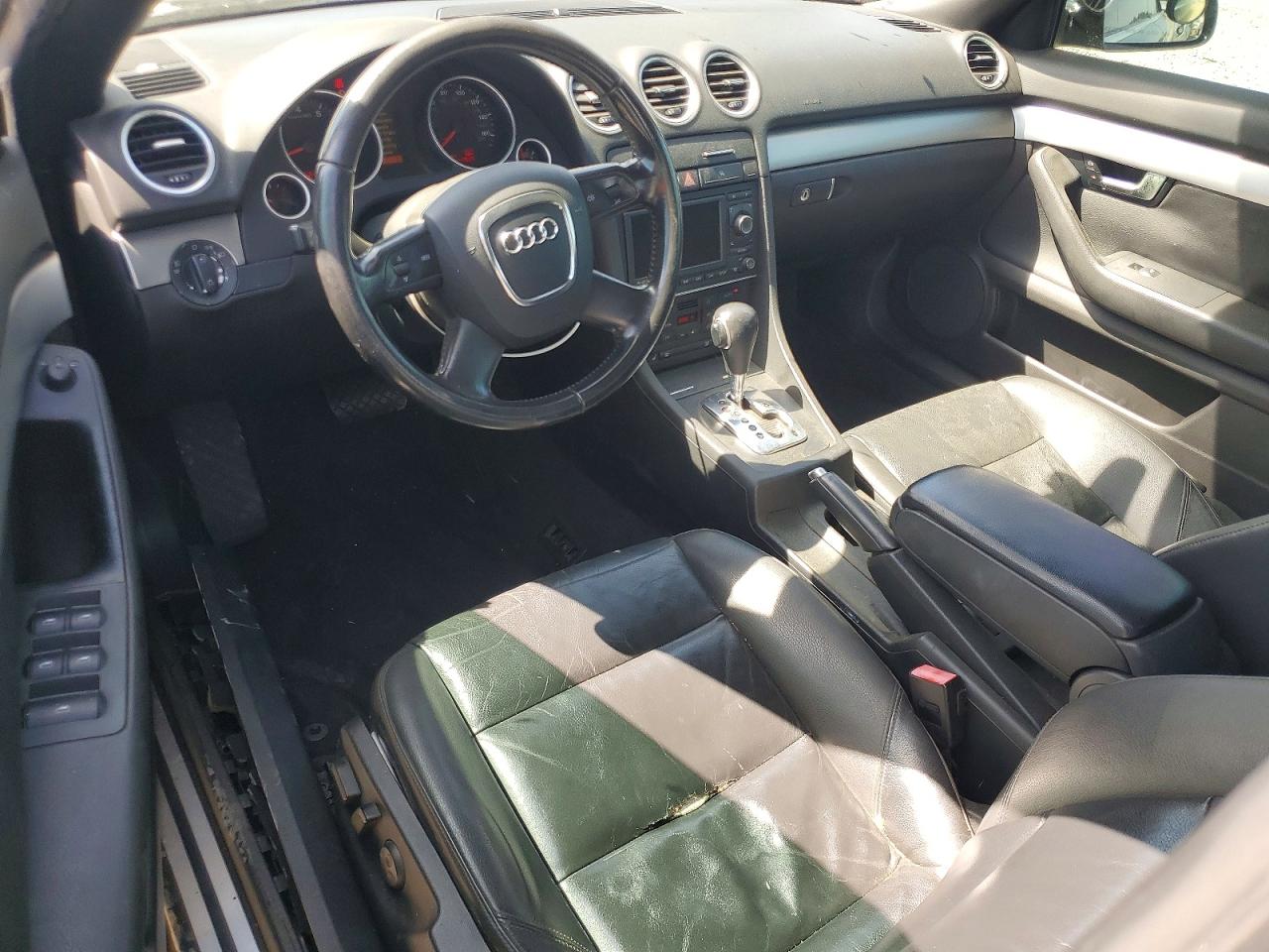 2007 Audi A4 2.0t Cabriolet Black vin: WAUAF48H77K033416