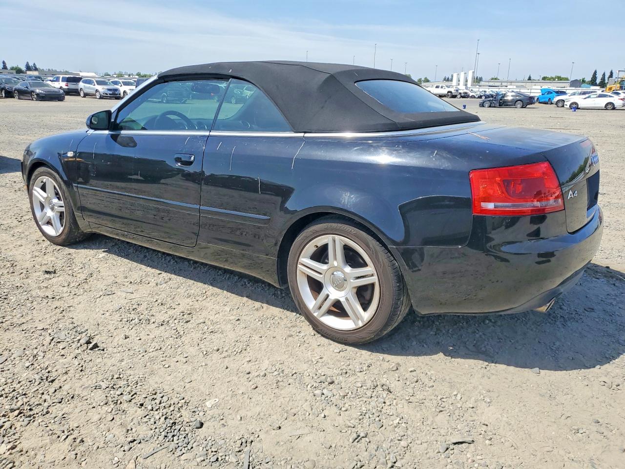 2007 Audi A4 2.0t Cabriolet Black vin: WAUAF48H77K033416