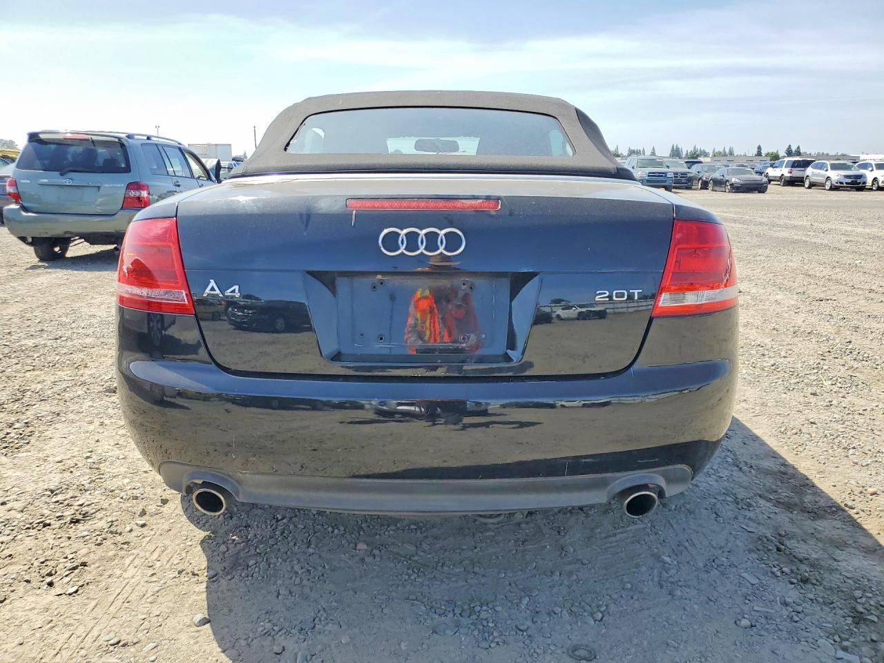 2007 Audi A4 2.0t Cabriolet Black vin: WAUAF48H77K033416