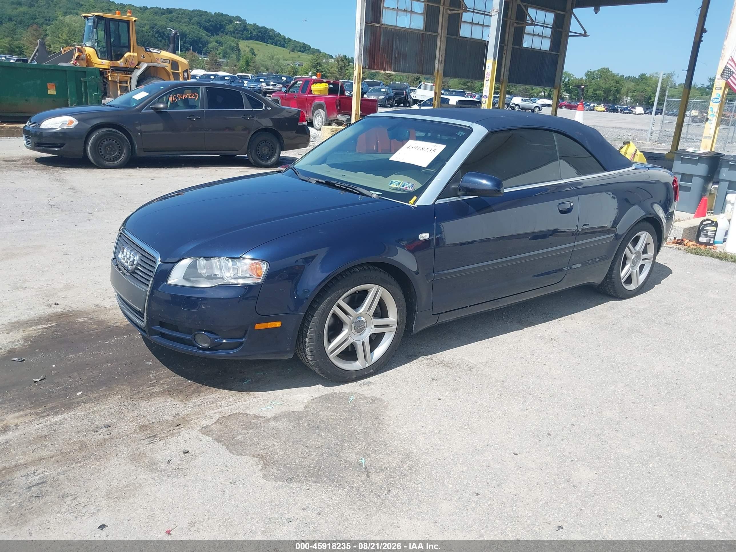 2008 Audi A4 2.0t Blue vin: WAUAF48H78K015838