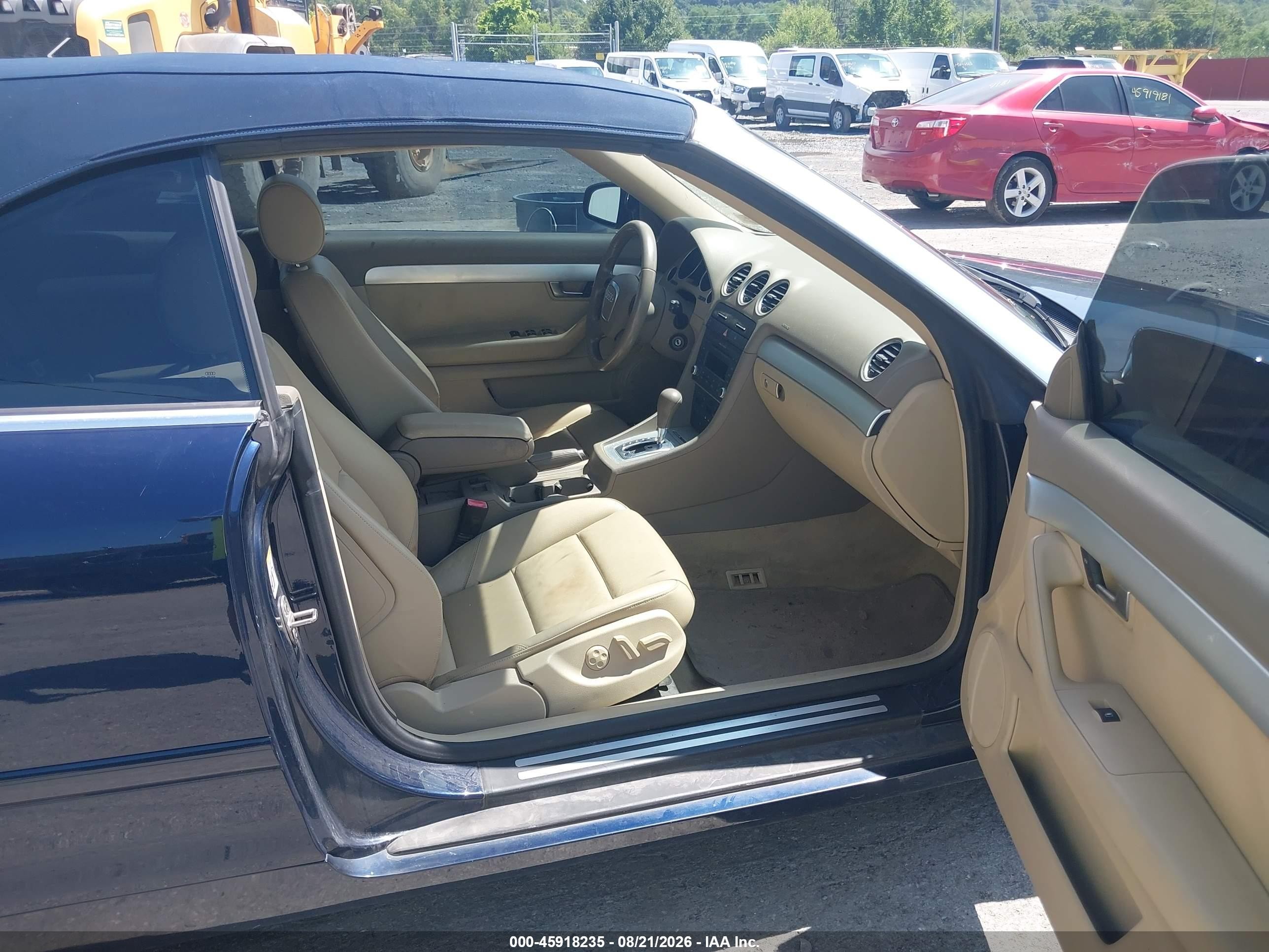 2008 Audi A4 2.0t Blue vin: WAUAF48H78K015838