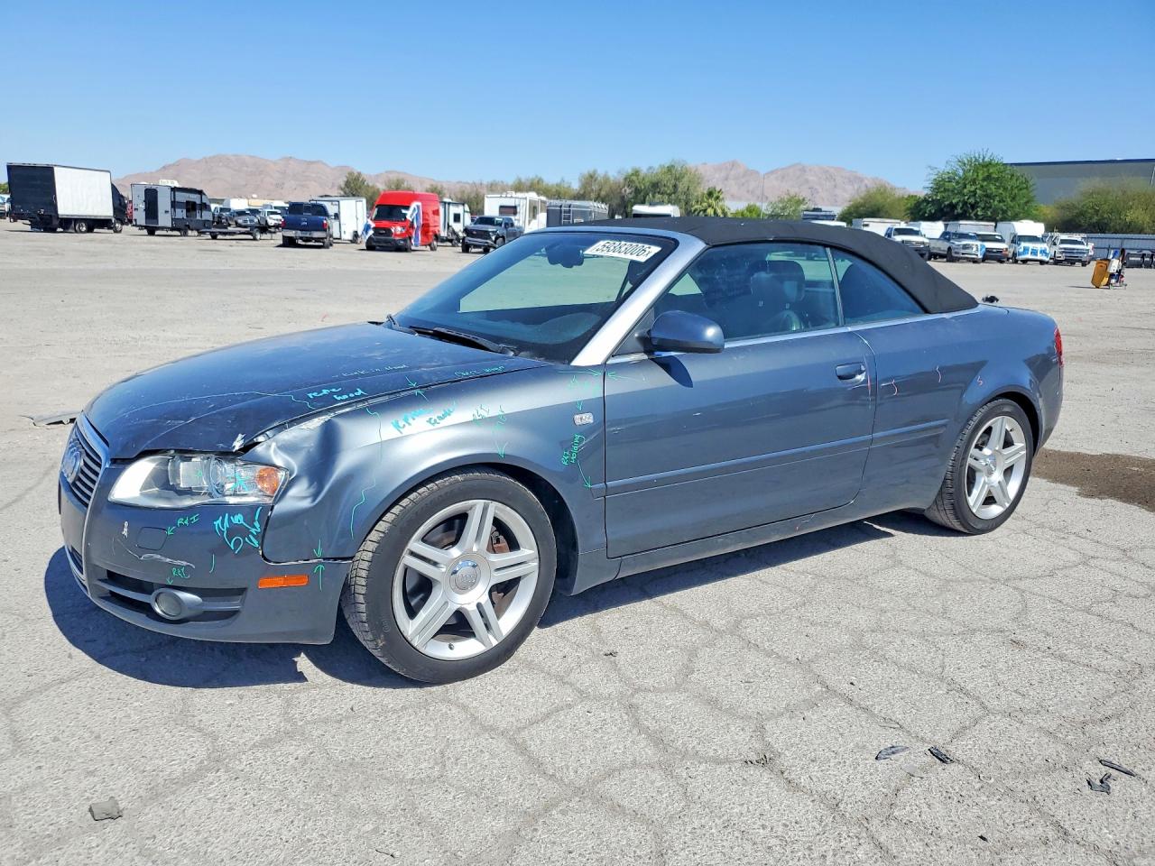 2008 Audi A4 2.0t Cabriolet Silver vin: WAUAF48H88K007764