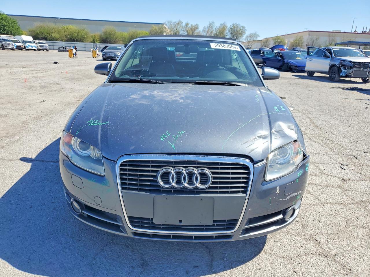 2008 Audi A4 2.0t Cabriolet Silver vin: WAUAF48H88K007764