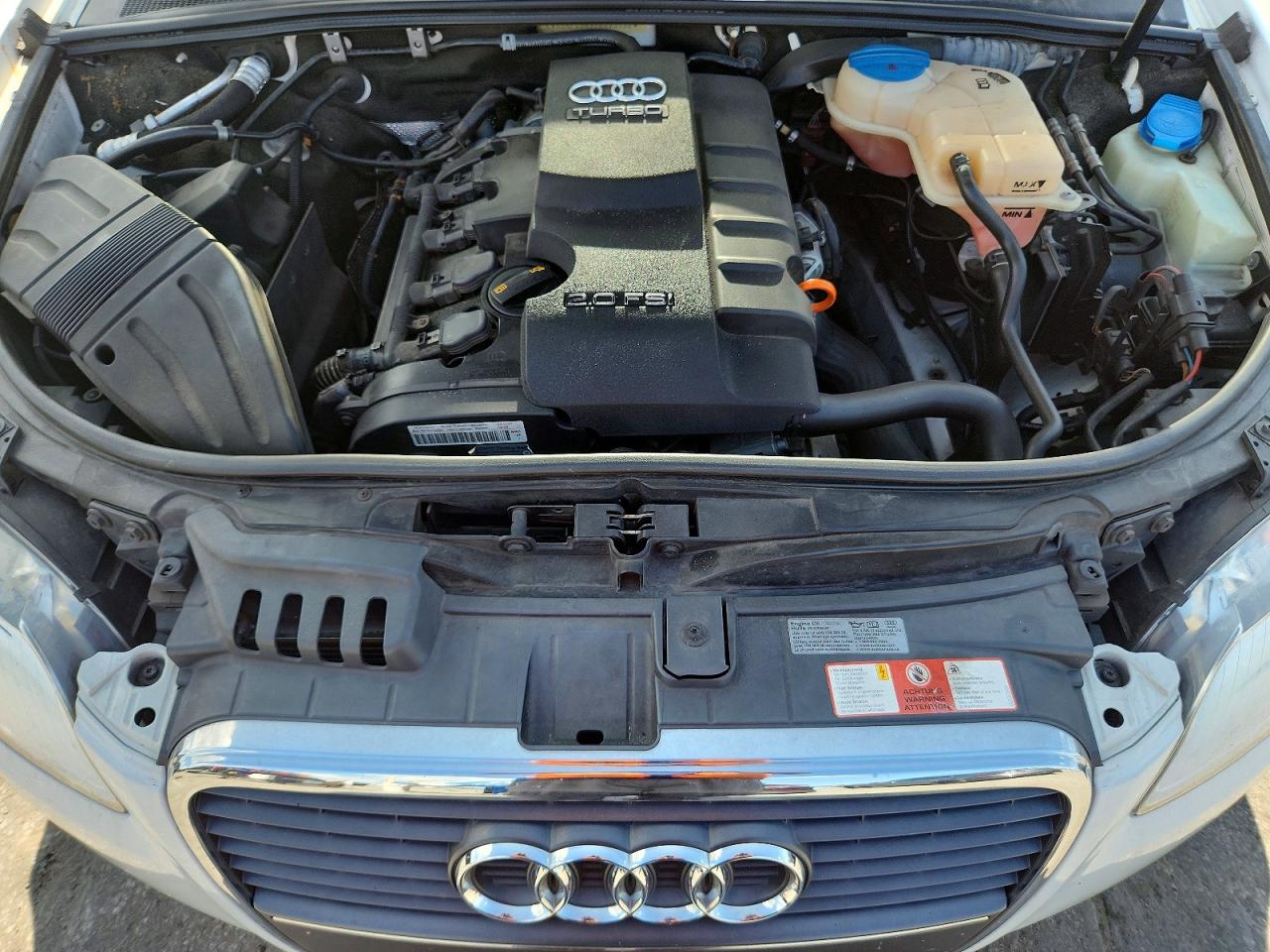 2007 Audi A4 2.0t Cabriolet White vin: WAUAF48H97K023132