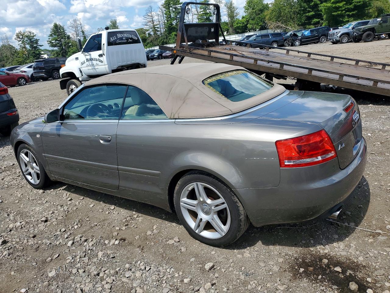 2008 Audi A4 2.0t Cabriolet Gray vin: WAUAF48H98K001536
