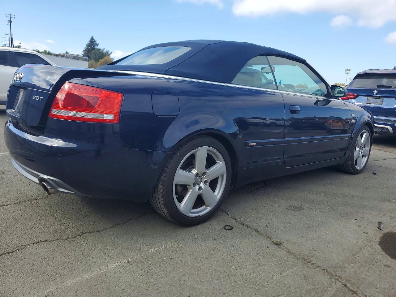 2009 Audi A4 2.0t Cabriolet Blue vin: WAUAF48H99K009640