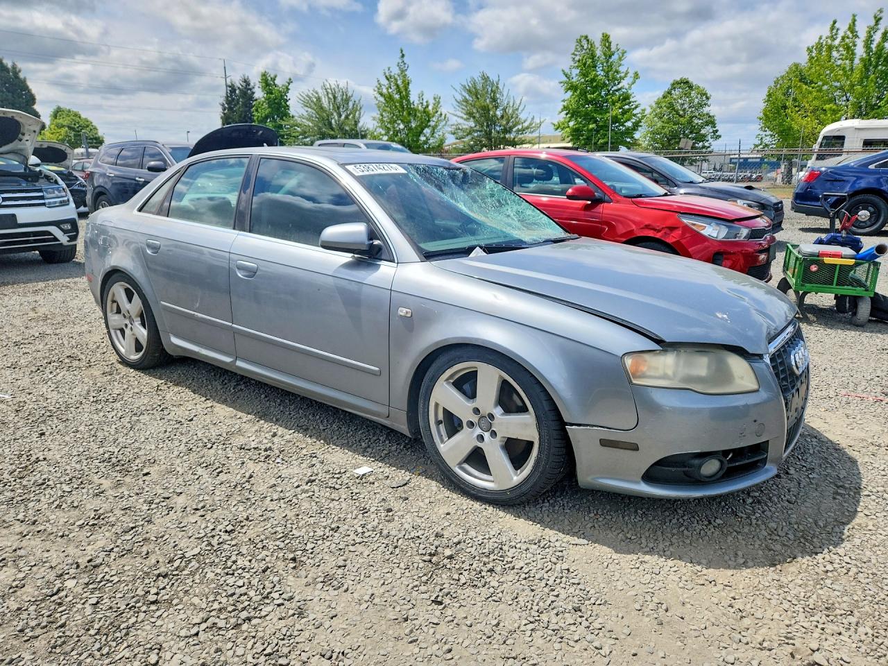 2005 Audi A4 2.0t Серый vin: WAUAF68E55A474580