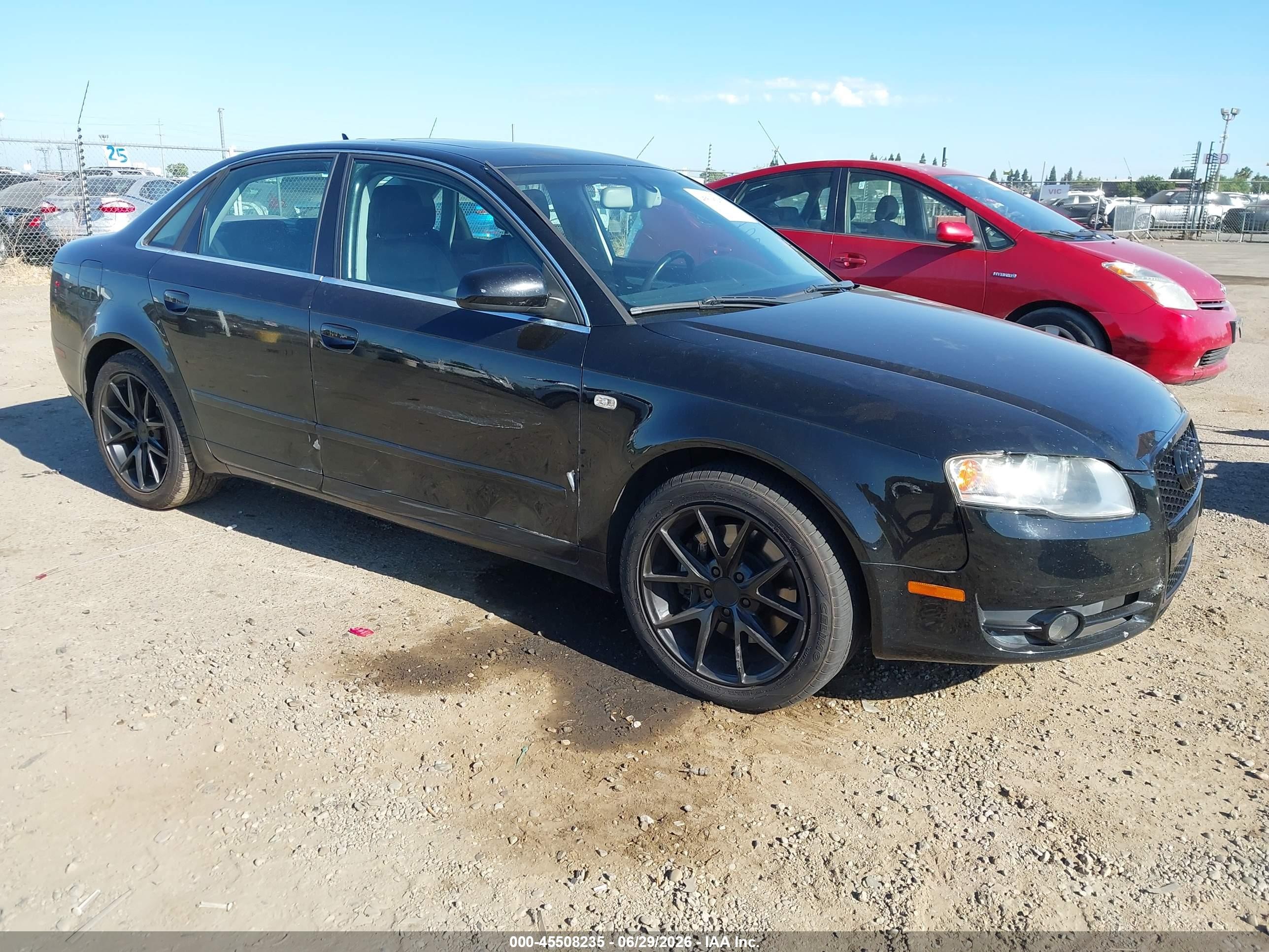 2006 Audi A4 2.0t Black vin: WAUAF78E26A278684