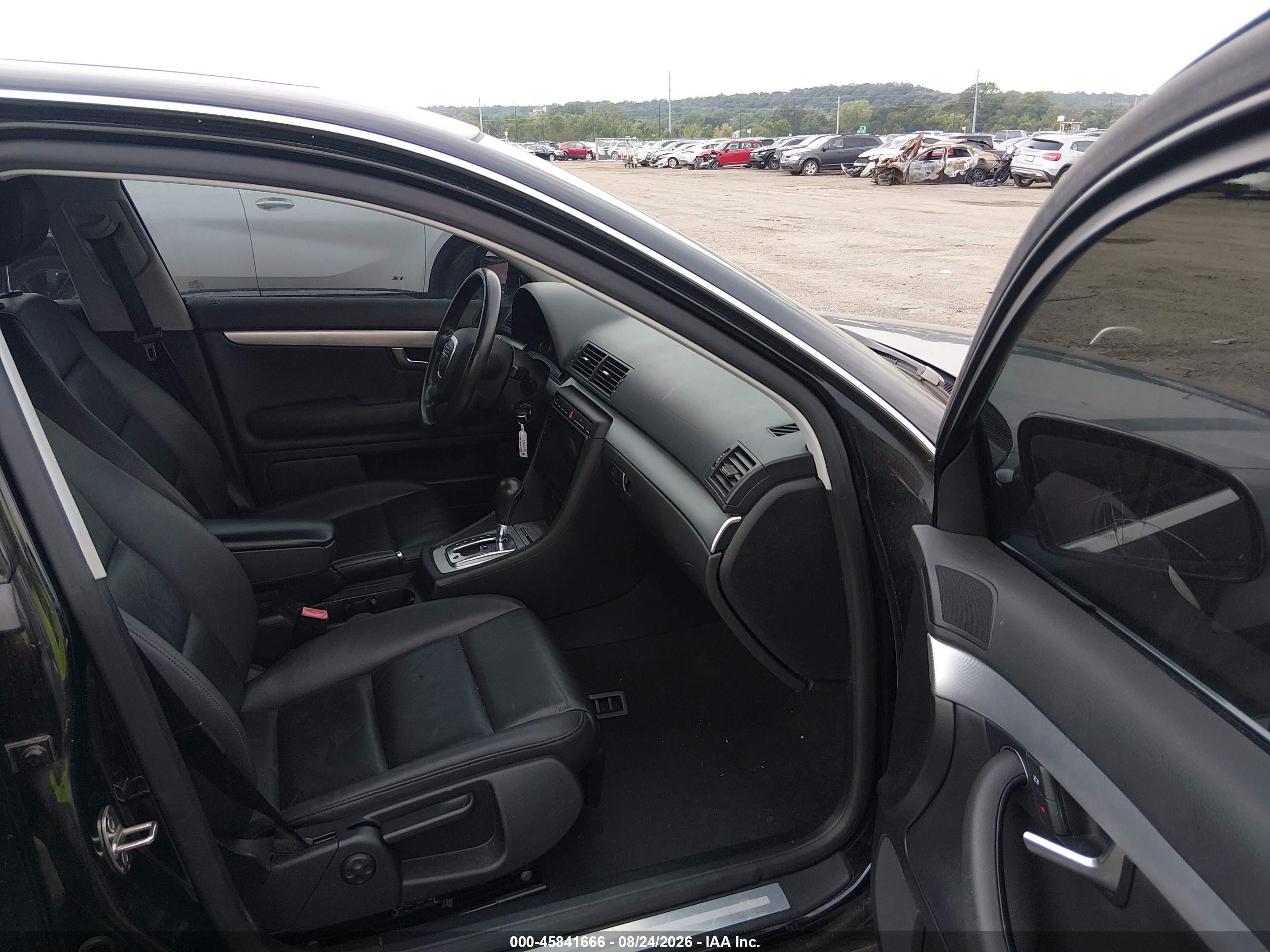 2007 Audi A4 2.0t Black vin: WAUAF78E27A112523