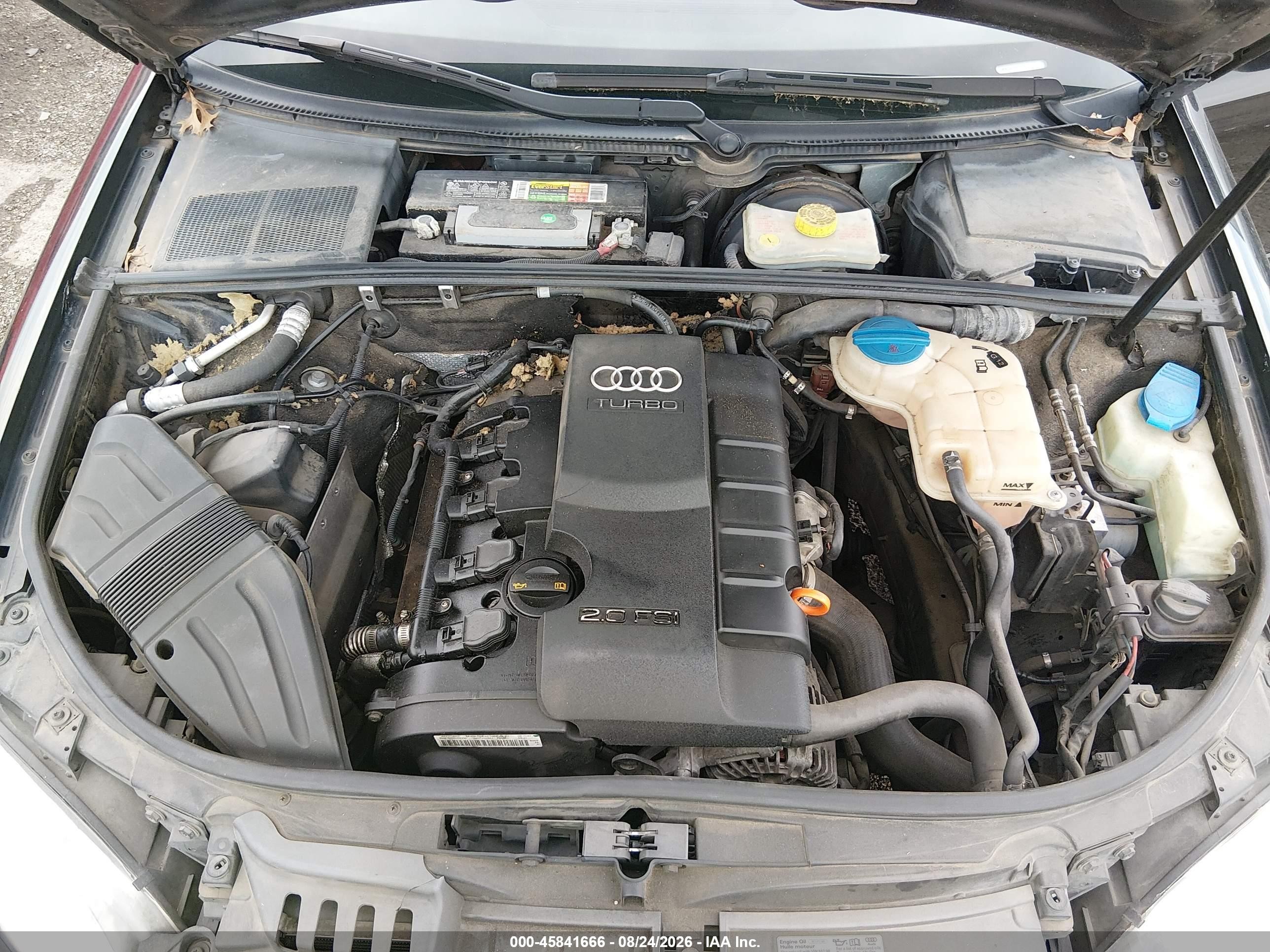 2007 Audi A4 2.0t Black vin: WAUAF78E27A112523