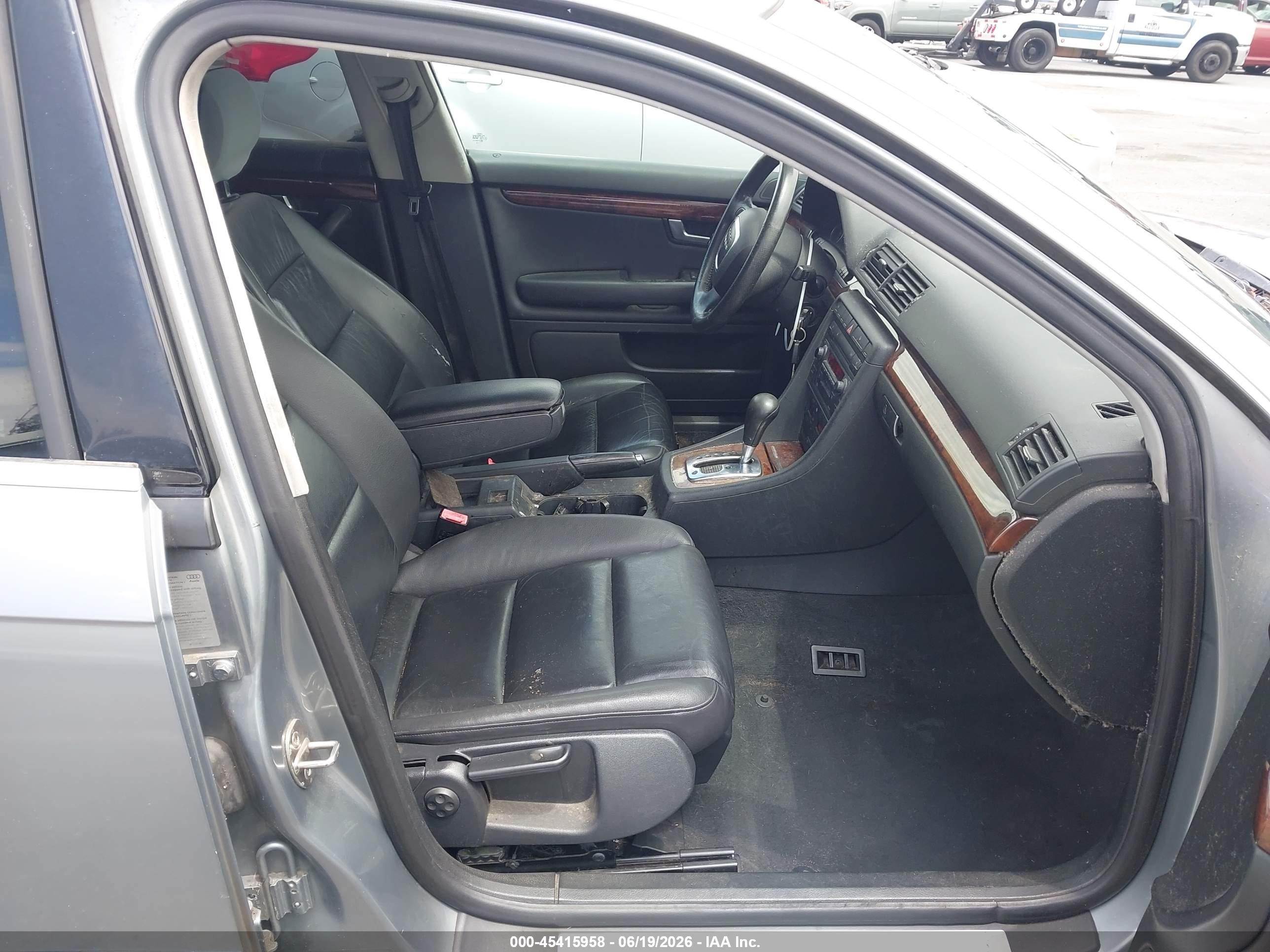 2006 Audi A4 2.0t Silver vin: WAUAF78E36A196740