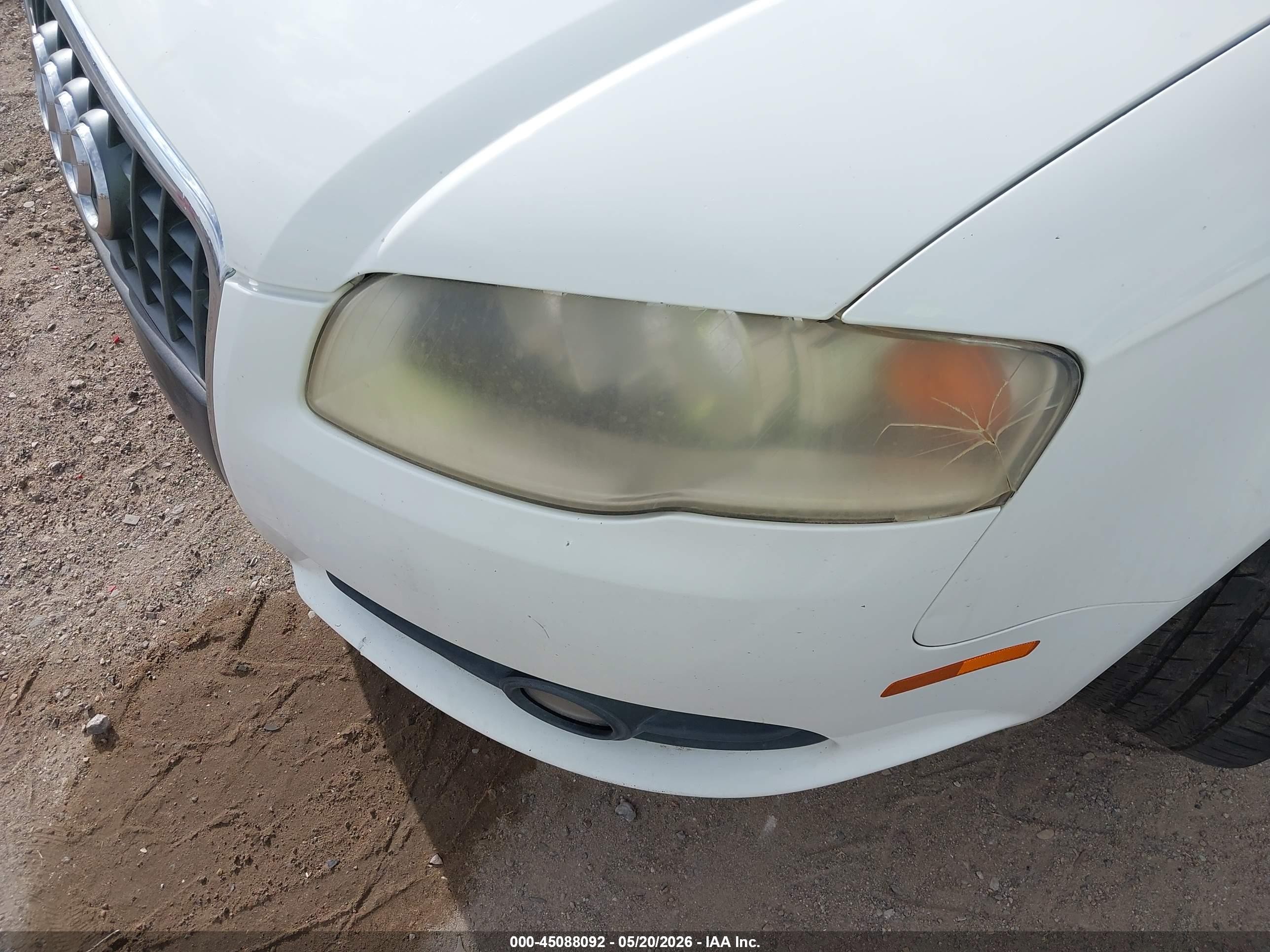 2008 Audi A4 2.0t/2.0t Special Edition White vin: WAUAF78E38A048168