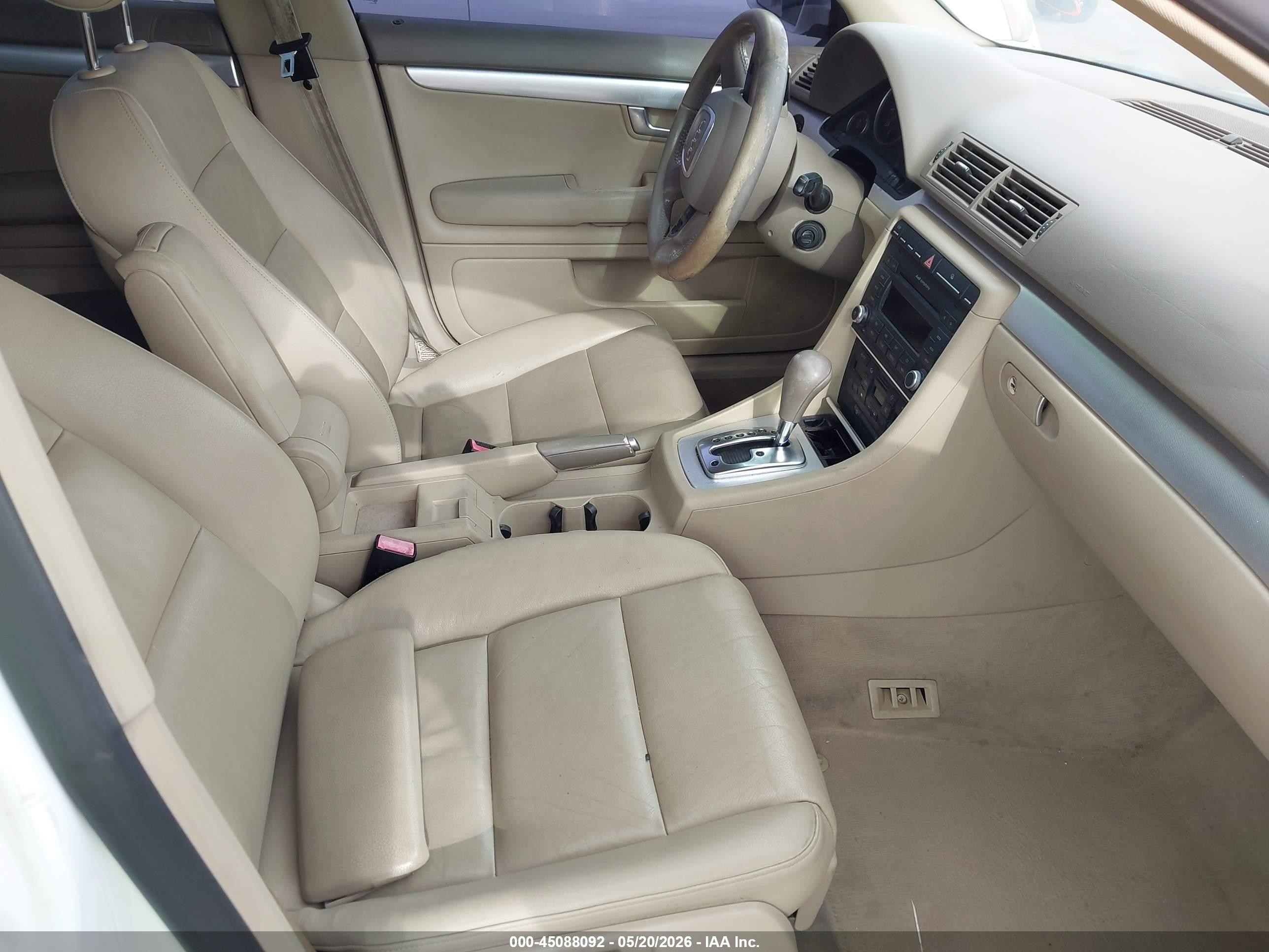 2008 Audi A4 2.0t/2.0t Special Edition White vin: WAUAF78E38A048168