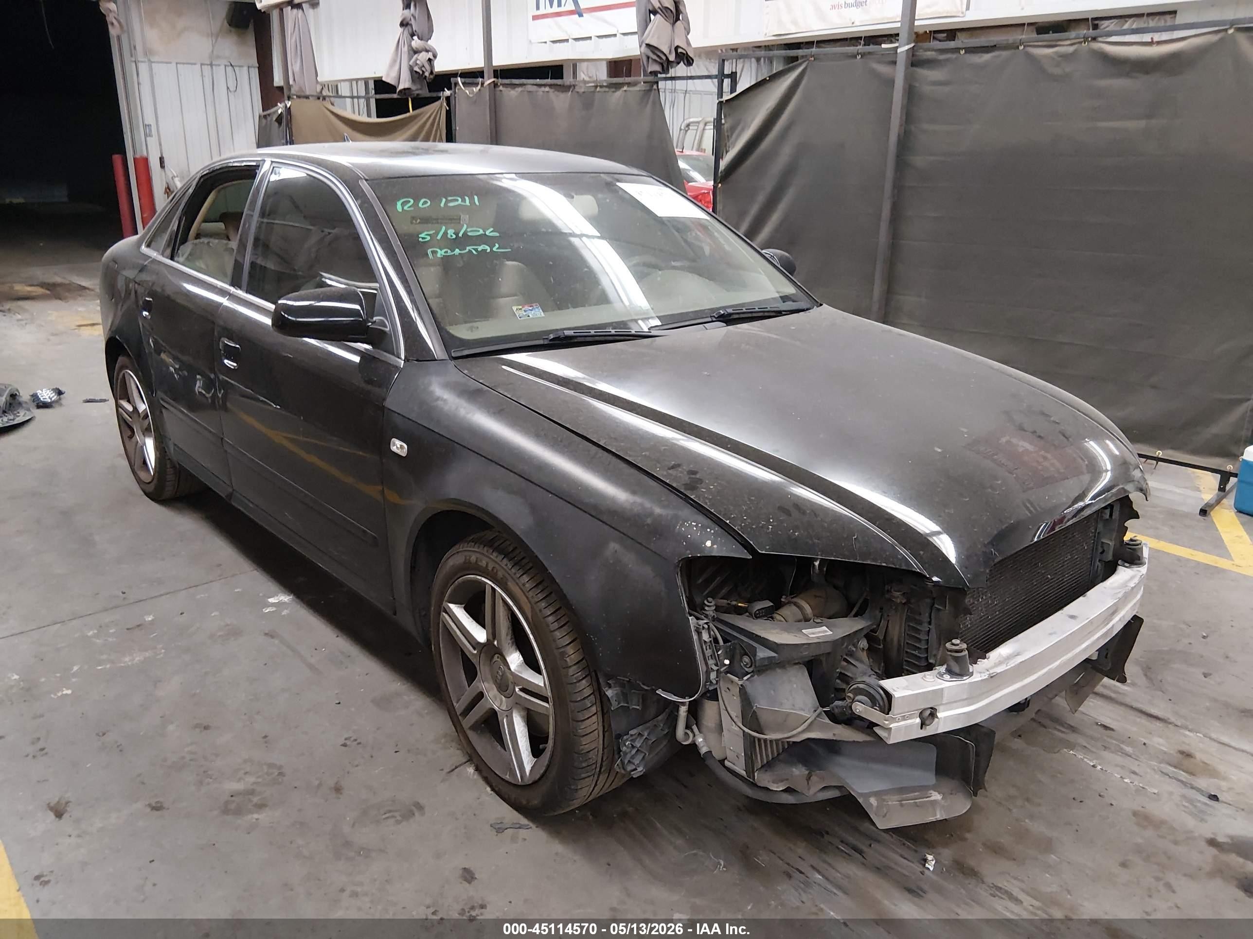 2008 Audi A4 2.0t Черный vin: WAUAF78E38A055363