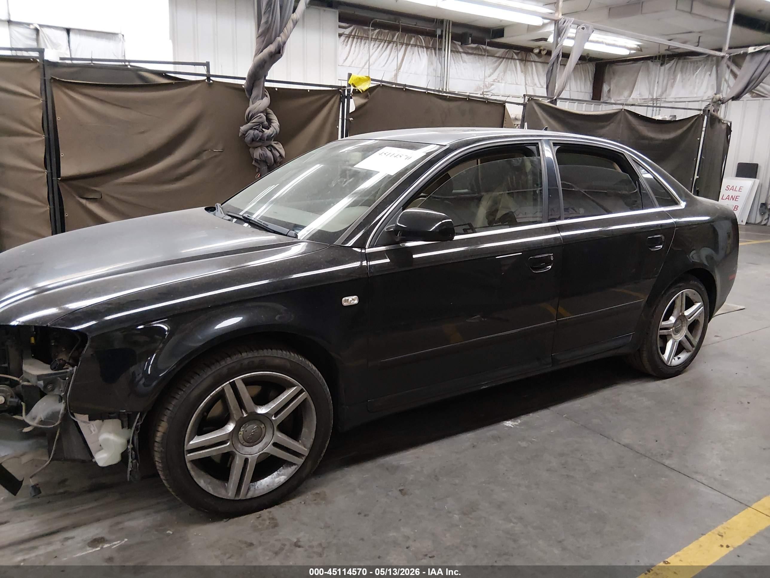 2008 Audi A4 2.0t Черный vin: WAUAF78E38A055363