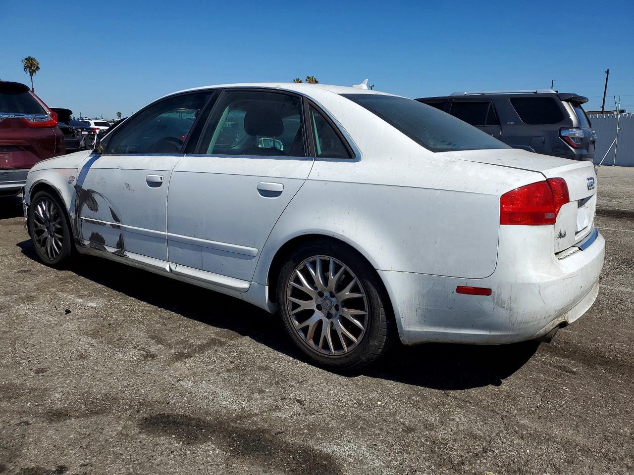 2008 Audi A4 2.0t White vin: WAUAF78E48A165595