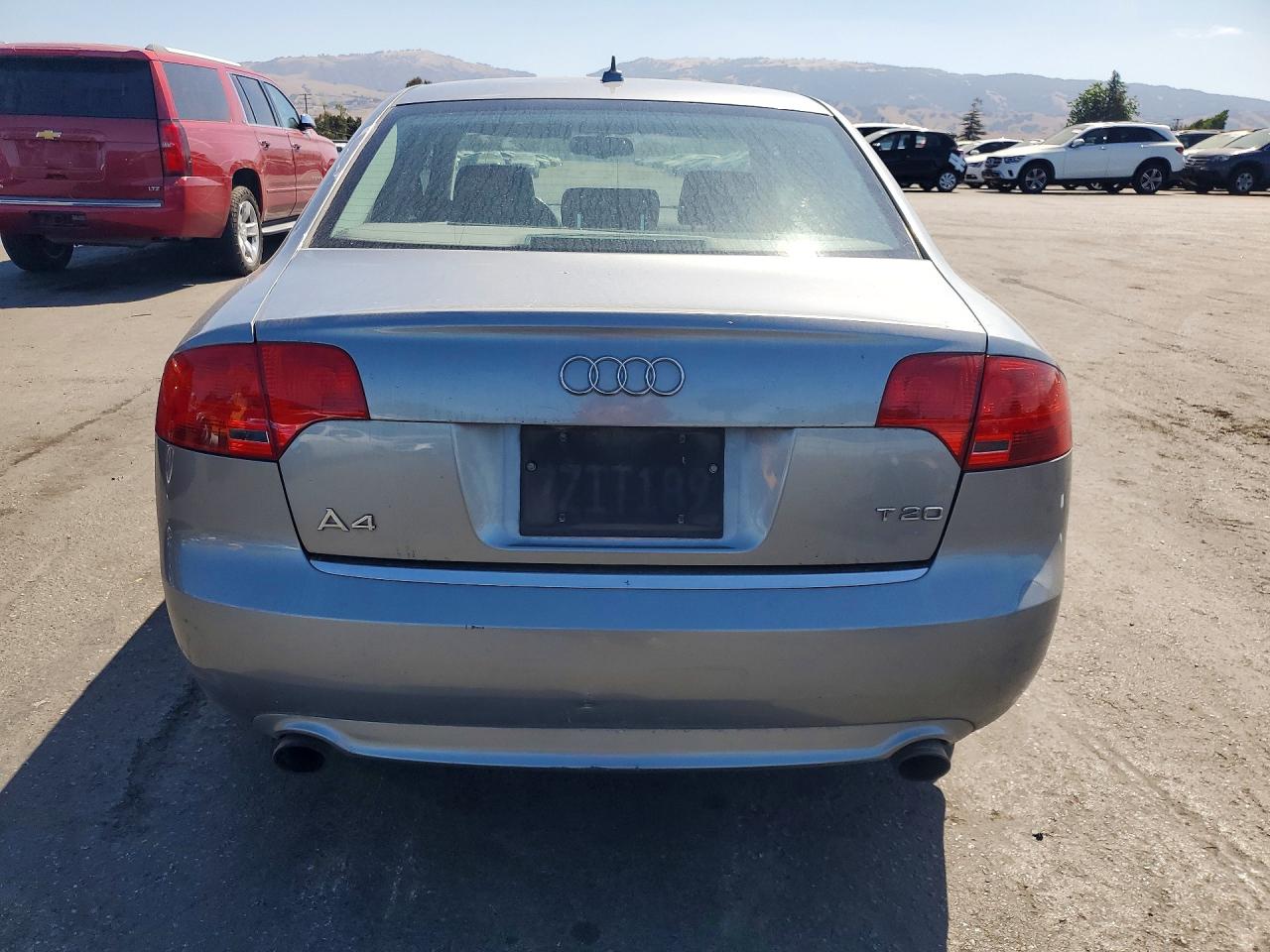 2008 Audi A4 2.0t Silver vin: WAUAF78E58A120925