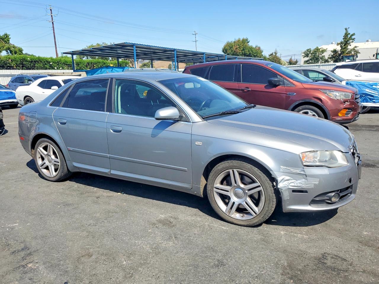 2008 Audi A4 2.0t Silver vin: WAUAF78E58A120925
