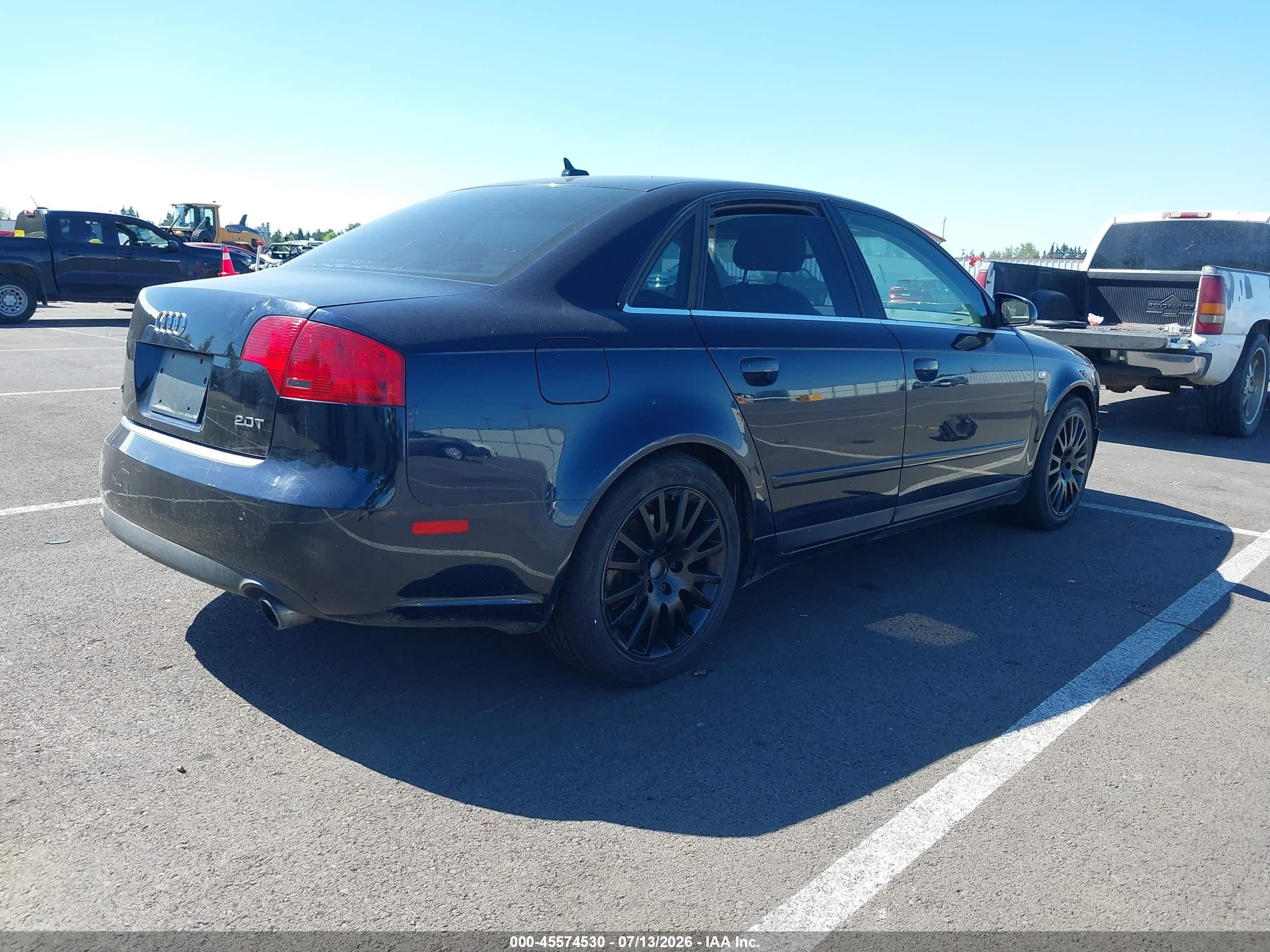 2007 Audi A4 2.0t Dark Blue vin: WAUAF78E67A036398