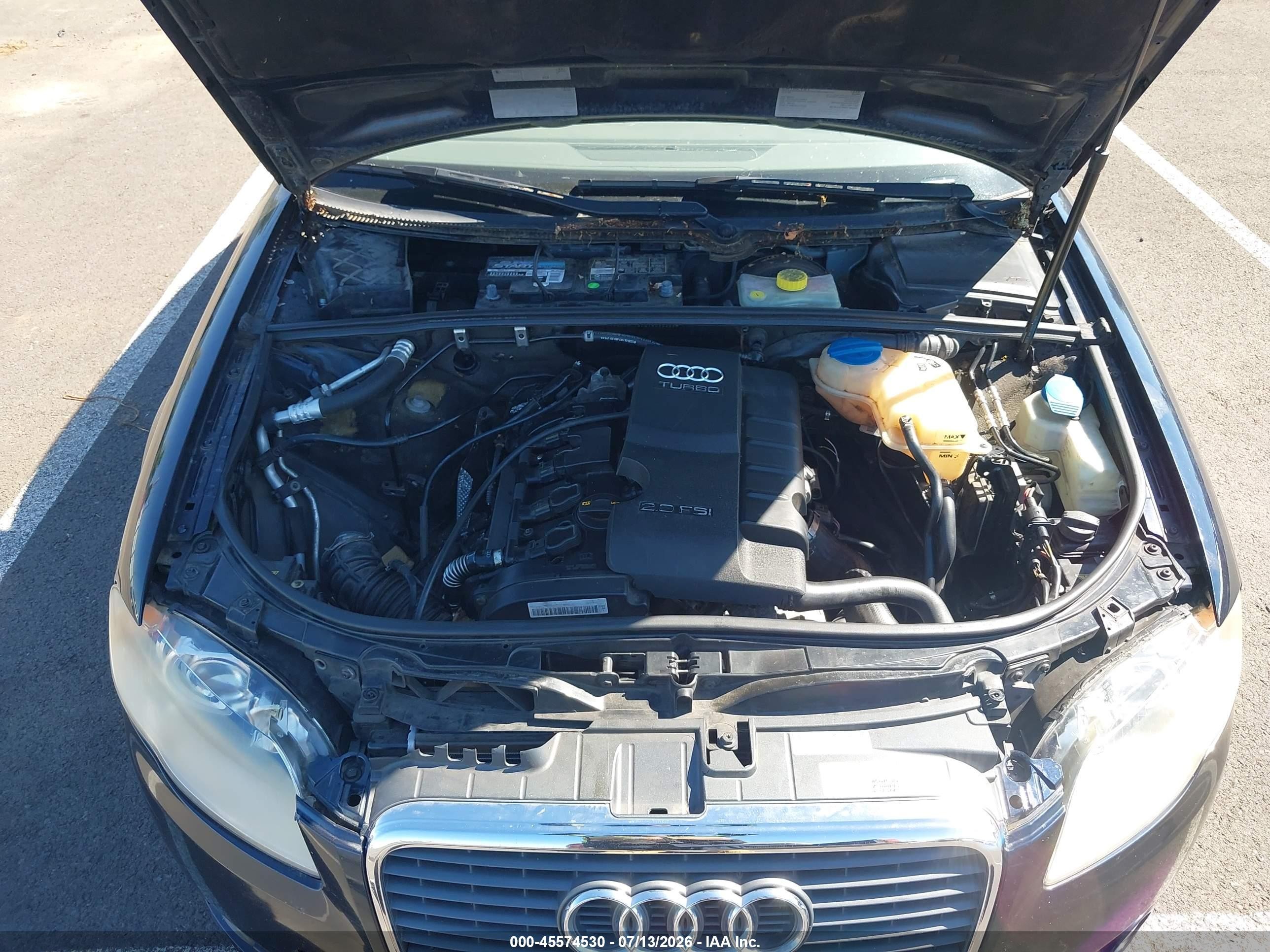 2007 Audi A4 2.0t Dark Blue vin: WAUAF78E67A036398
