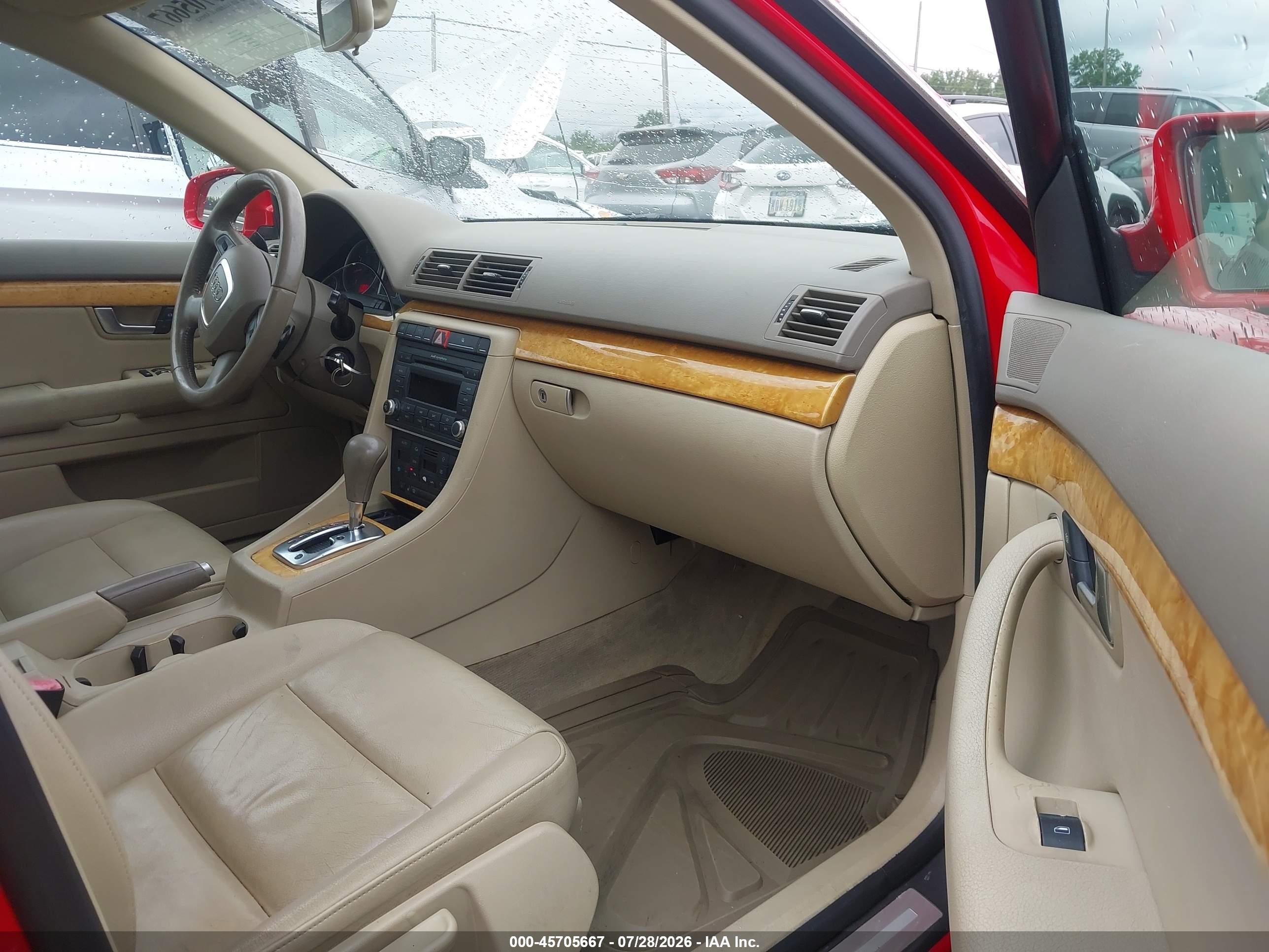 2008 Audi A4 2.0t Красный vin: WAUAF78E68A047029