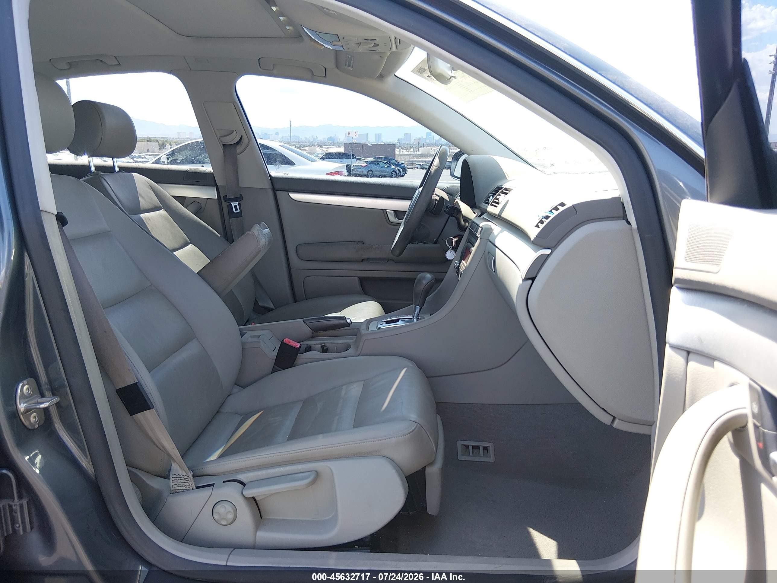 2008 Audi A4 2.0t Gray vin: WAUAF78E68A052621