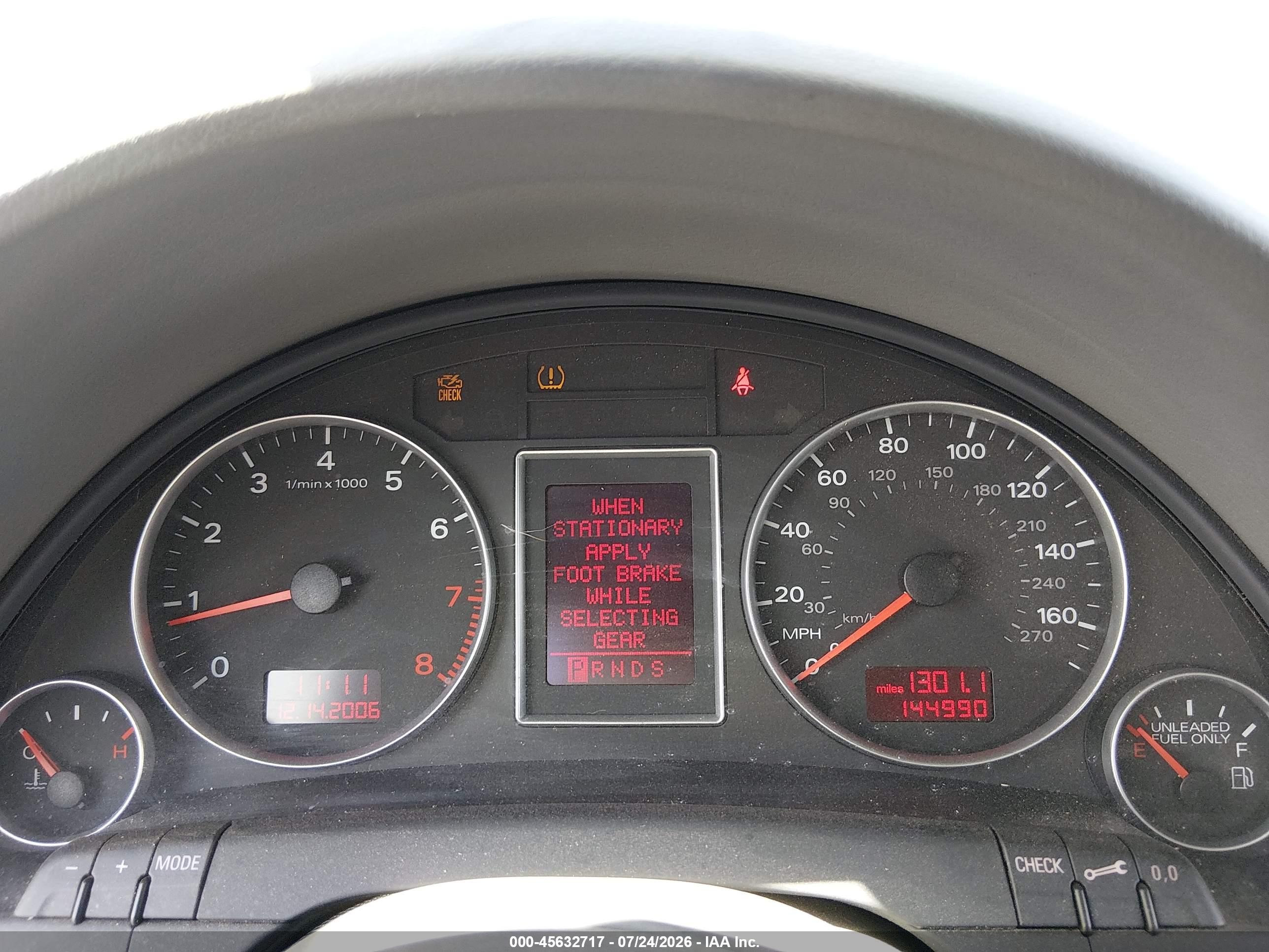 2008 Audi A4 2.0t Gray vin: WAUAF78E68A052621