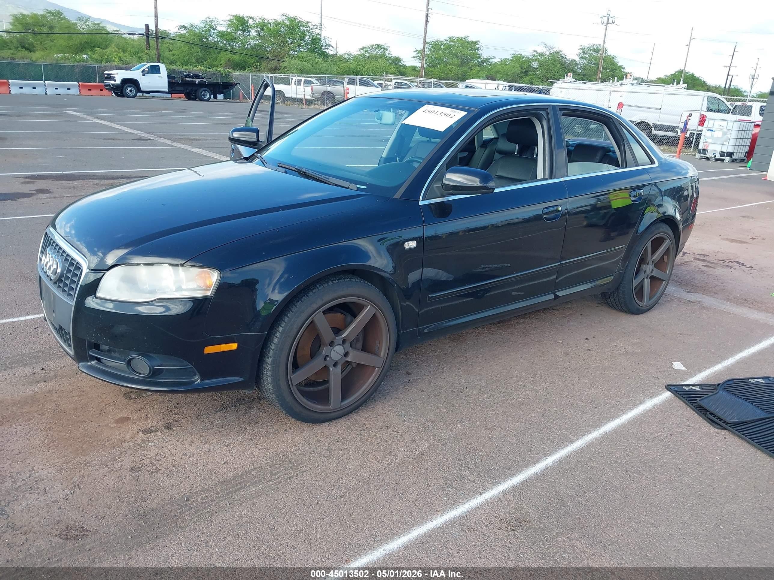 2008 Audi A4 2.0t/2.0t Special Edition Black vin: WAUAF78E88A149786