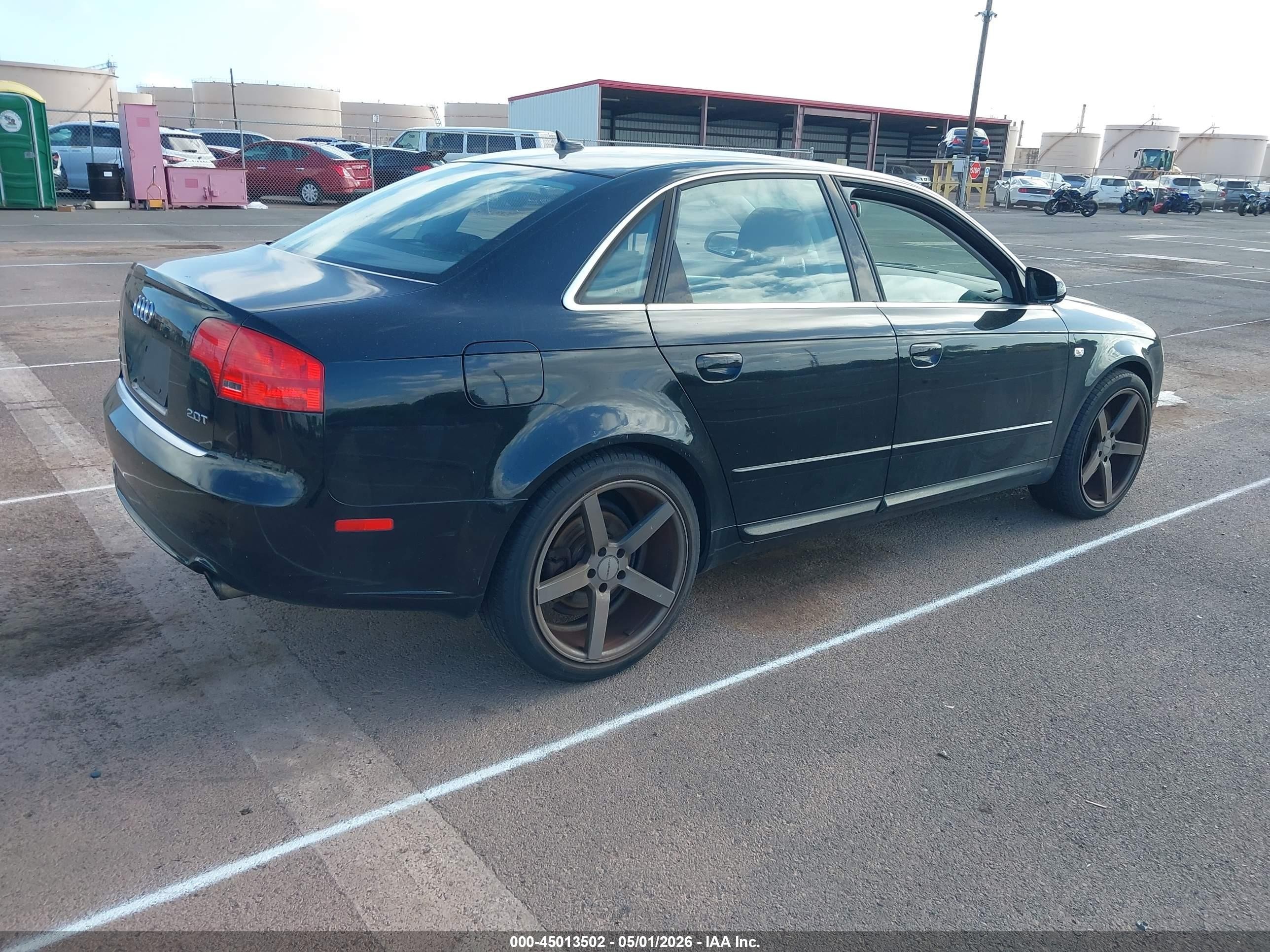 2008 Audi A4 2.0t/2.0t Special Edition Black vin: WAUAF78E88A149786