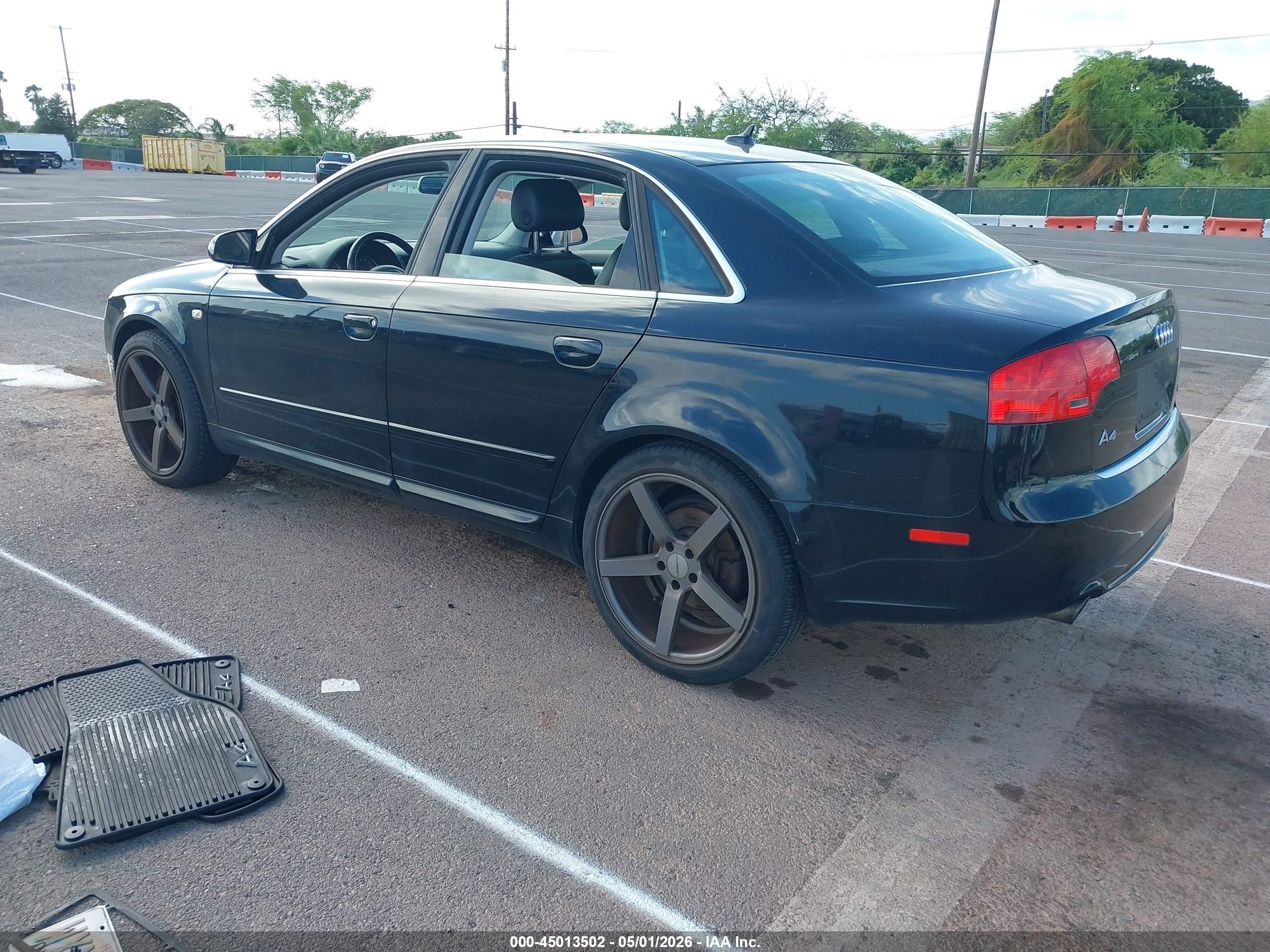 2008 Audi A4 2.0t/2.0t Special Edition Black vin: WAUAF78E88A149786