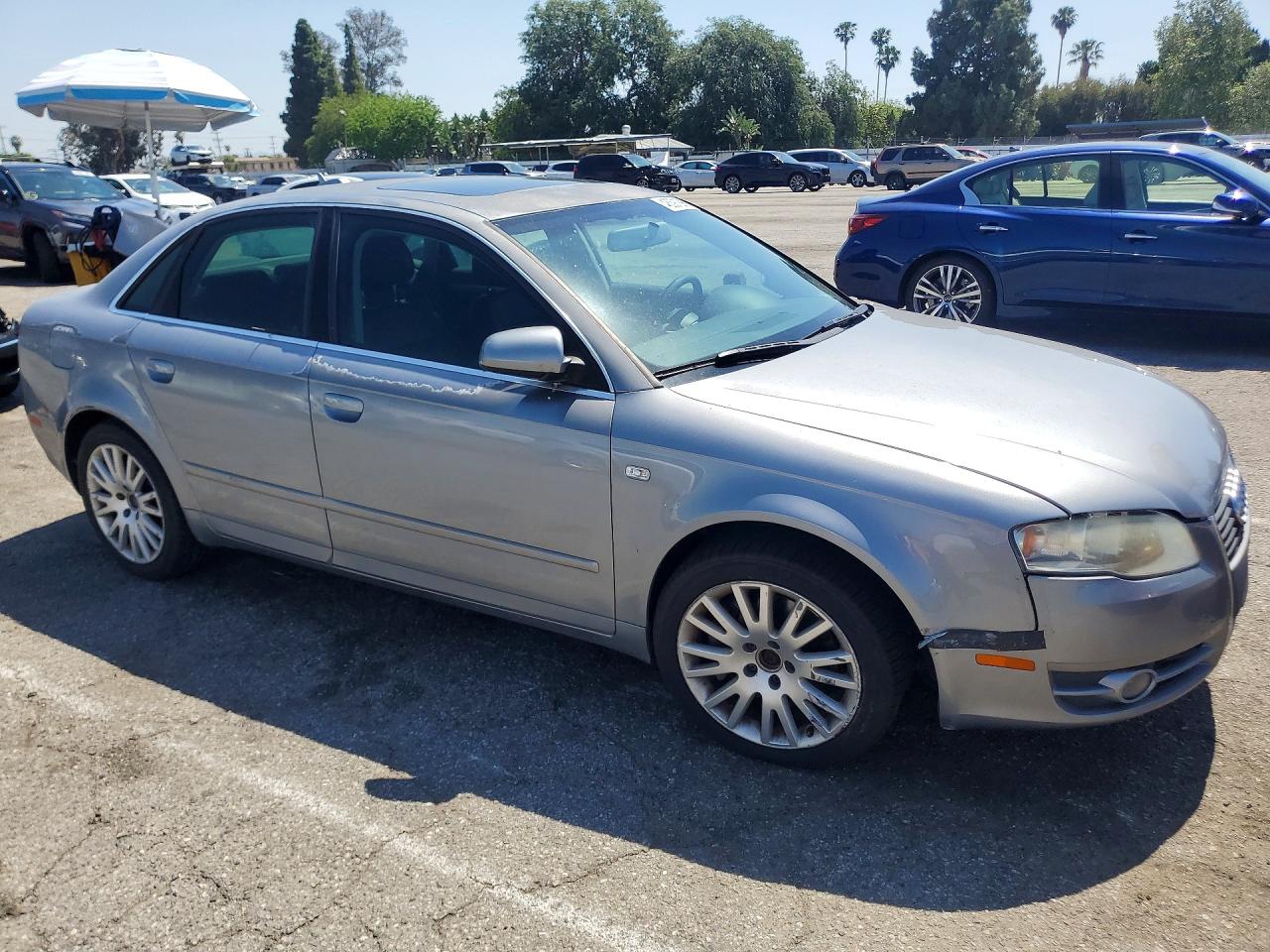 2006 Audi A4 2 Turbo Gray vin: WAUAF78E96A179621