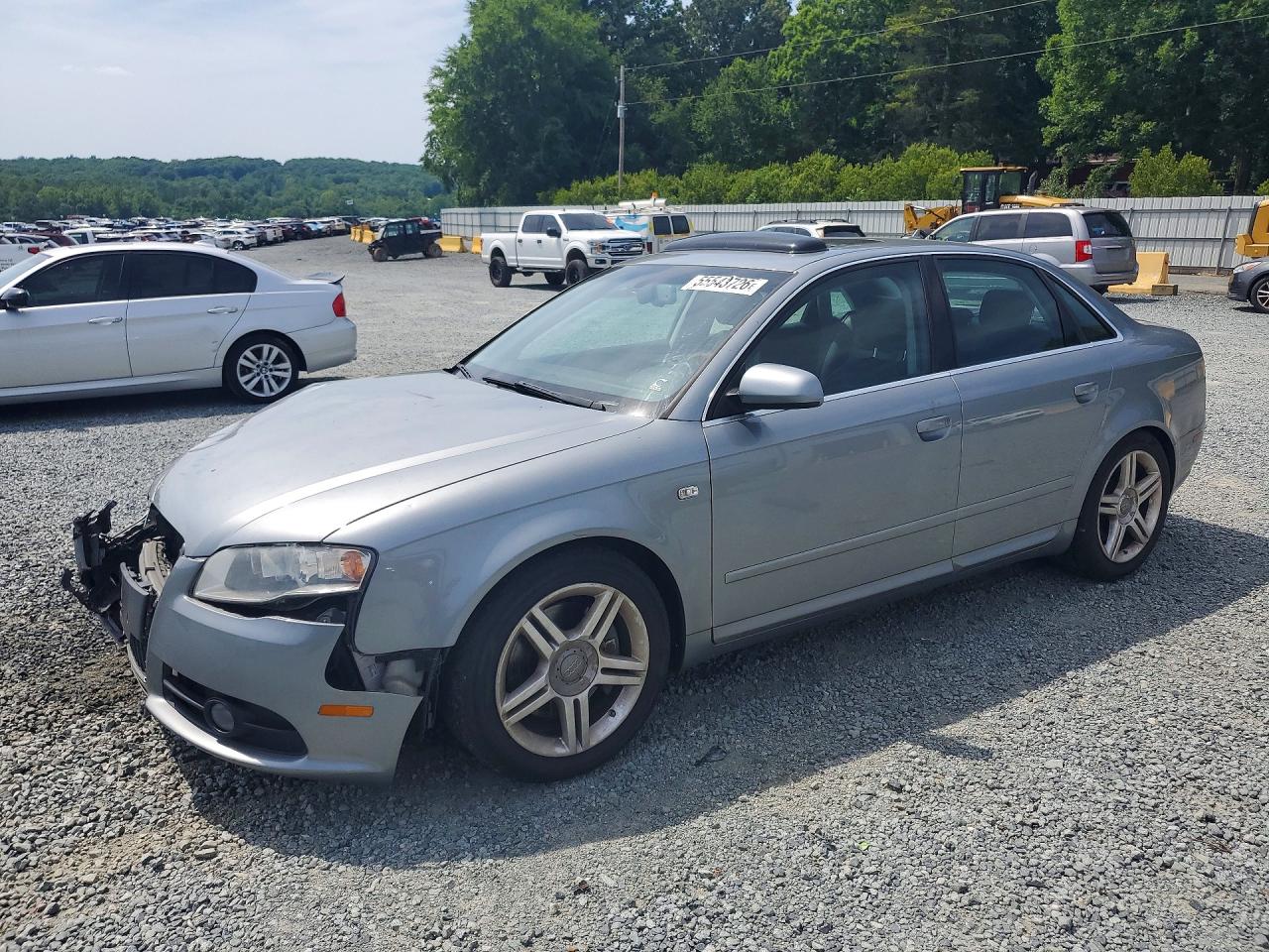 2008 Audi A4 Gray vin: WAUAF78E98A050264