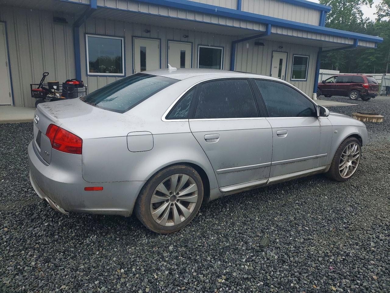 2008 Audi A4 2.0t Silver vin: WAUAF78E98A143835