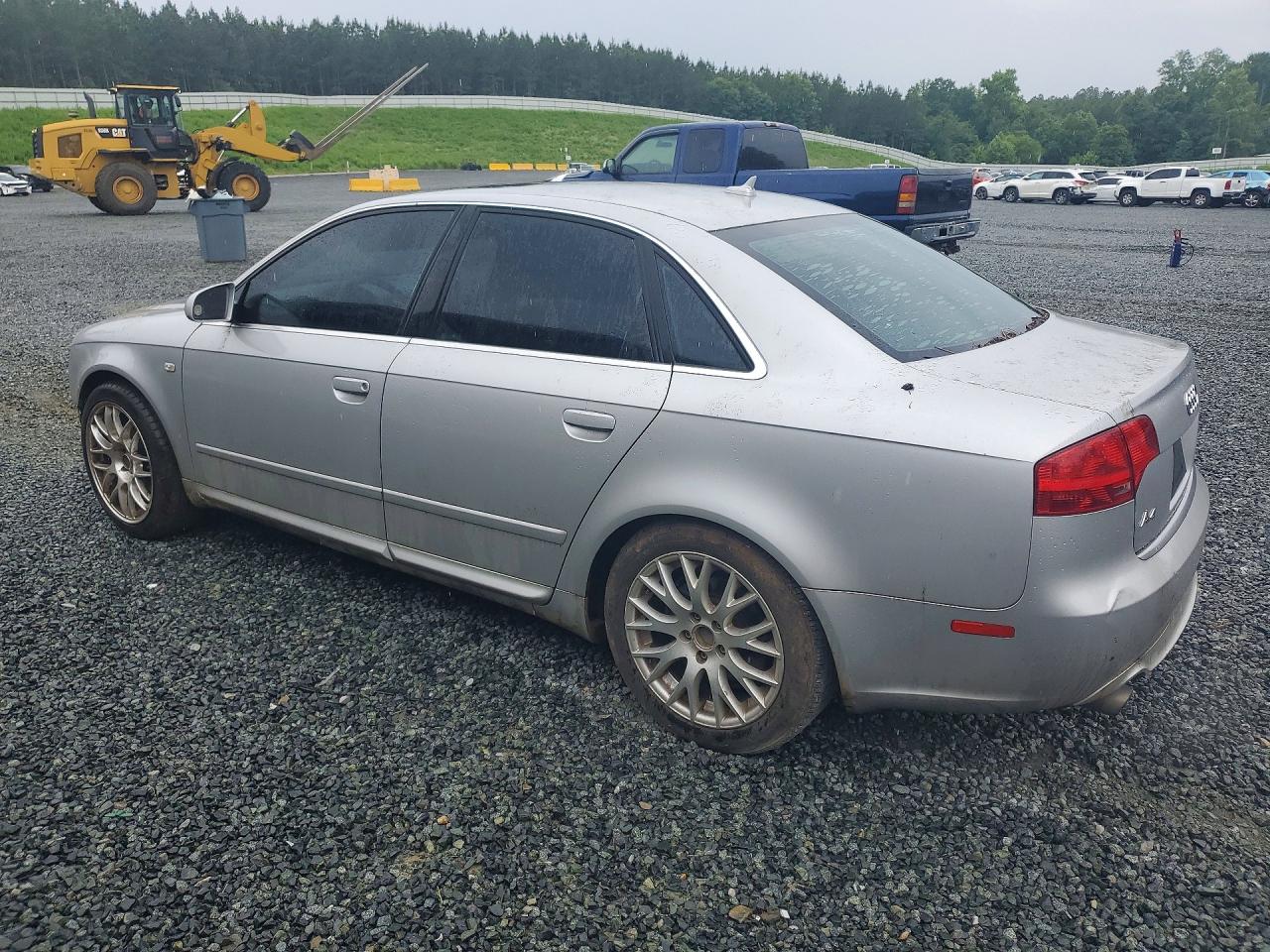 2008 Audi A4 2.0t Silver vin: WAUAF78E98A143835