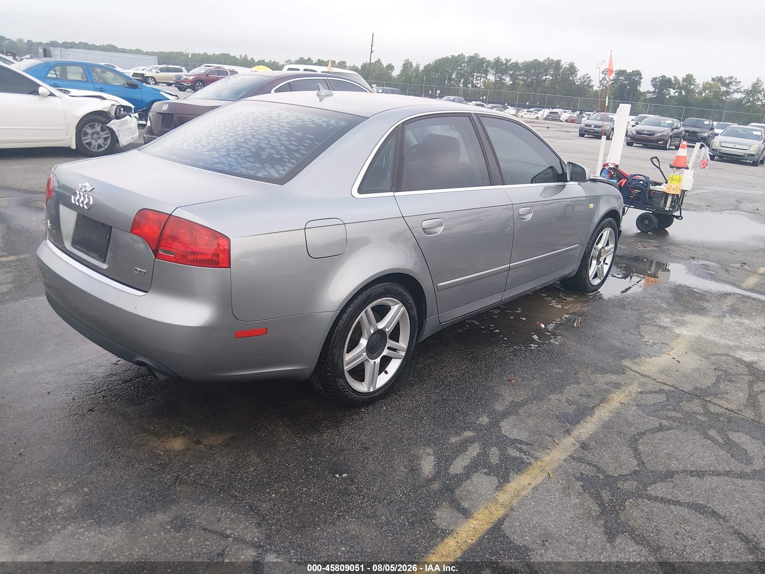 2007 Audi A4 2.0t Серый vin: WAUAF78EX7A140084
