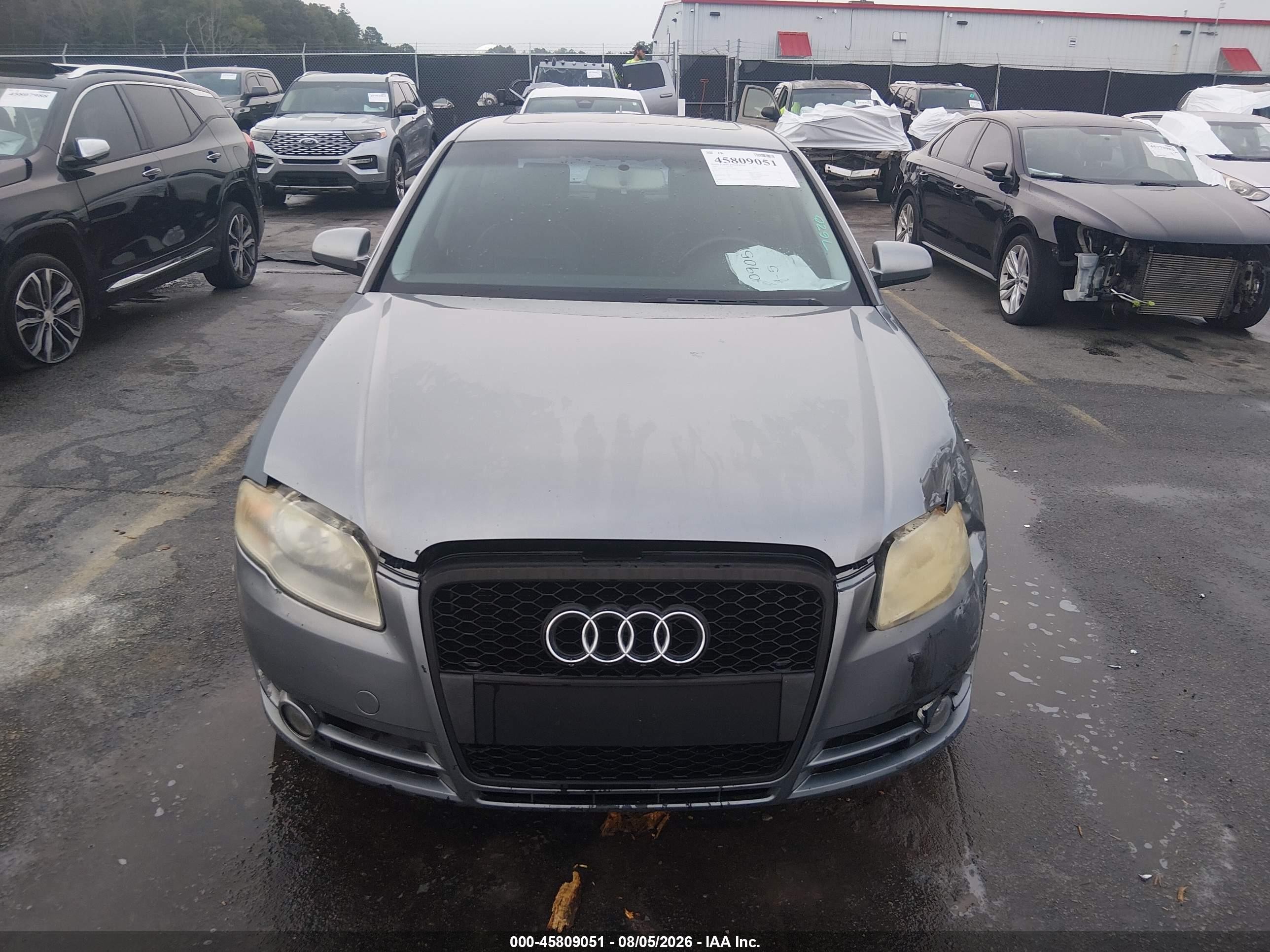 2007 Audi A4 2.0t Серый vin: WAUAF78EX7A140084