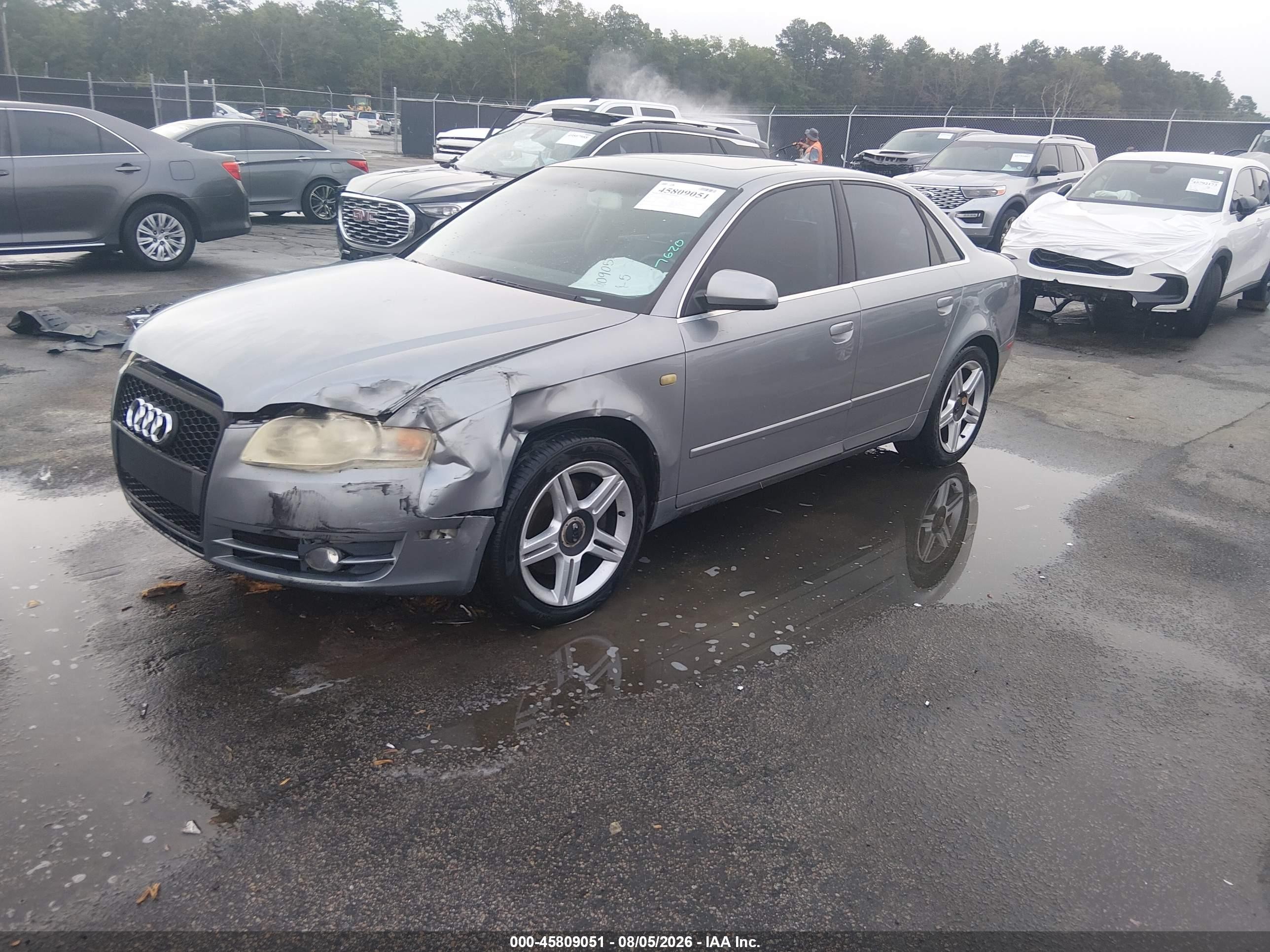 2007 Audi A4 2.0t Серый vin: WAUAF78EX7A140084
