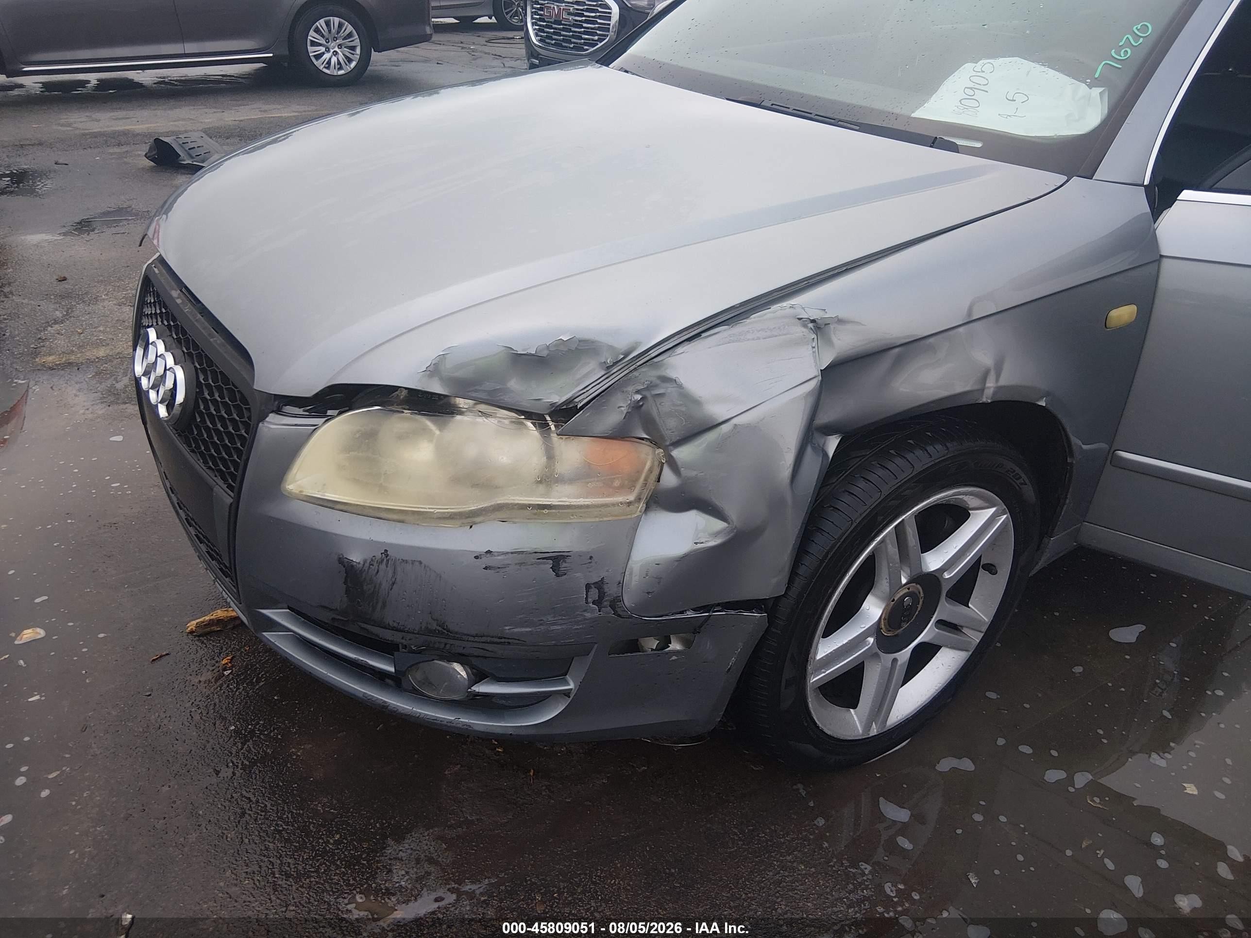 2007 Audi A4 2.0t Серый vin: WAUAF78EX7A140084