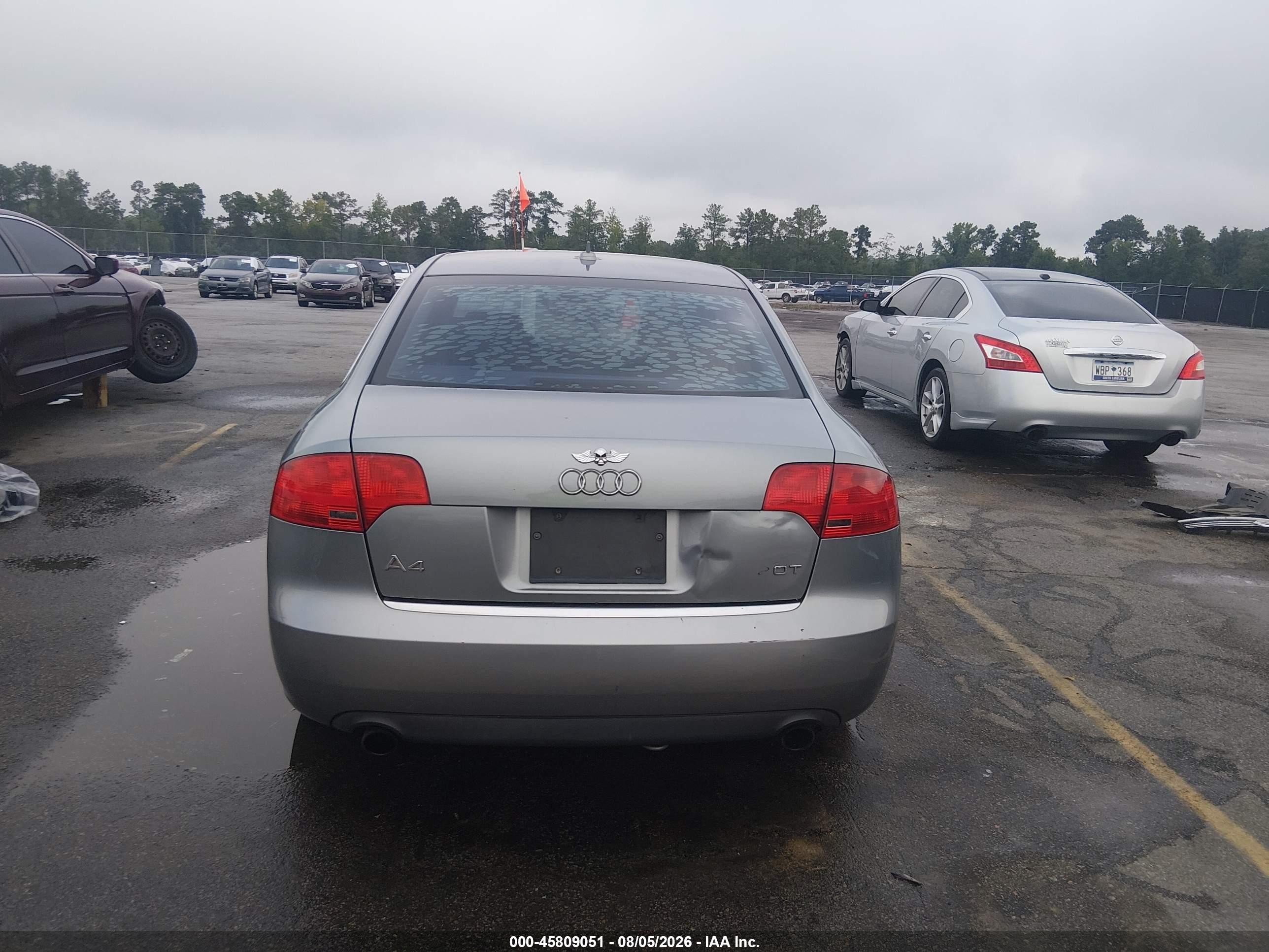 2007 Audi A4 2.0t Серый vin: WAUAF78EX7A140084