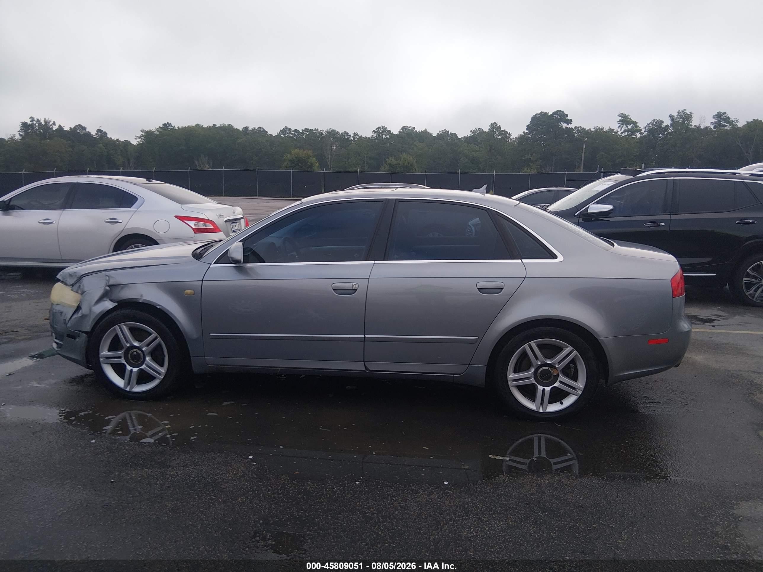 2007 Audi A4 2.0t Серый vin: WAUAF78EX7A140084