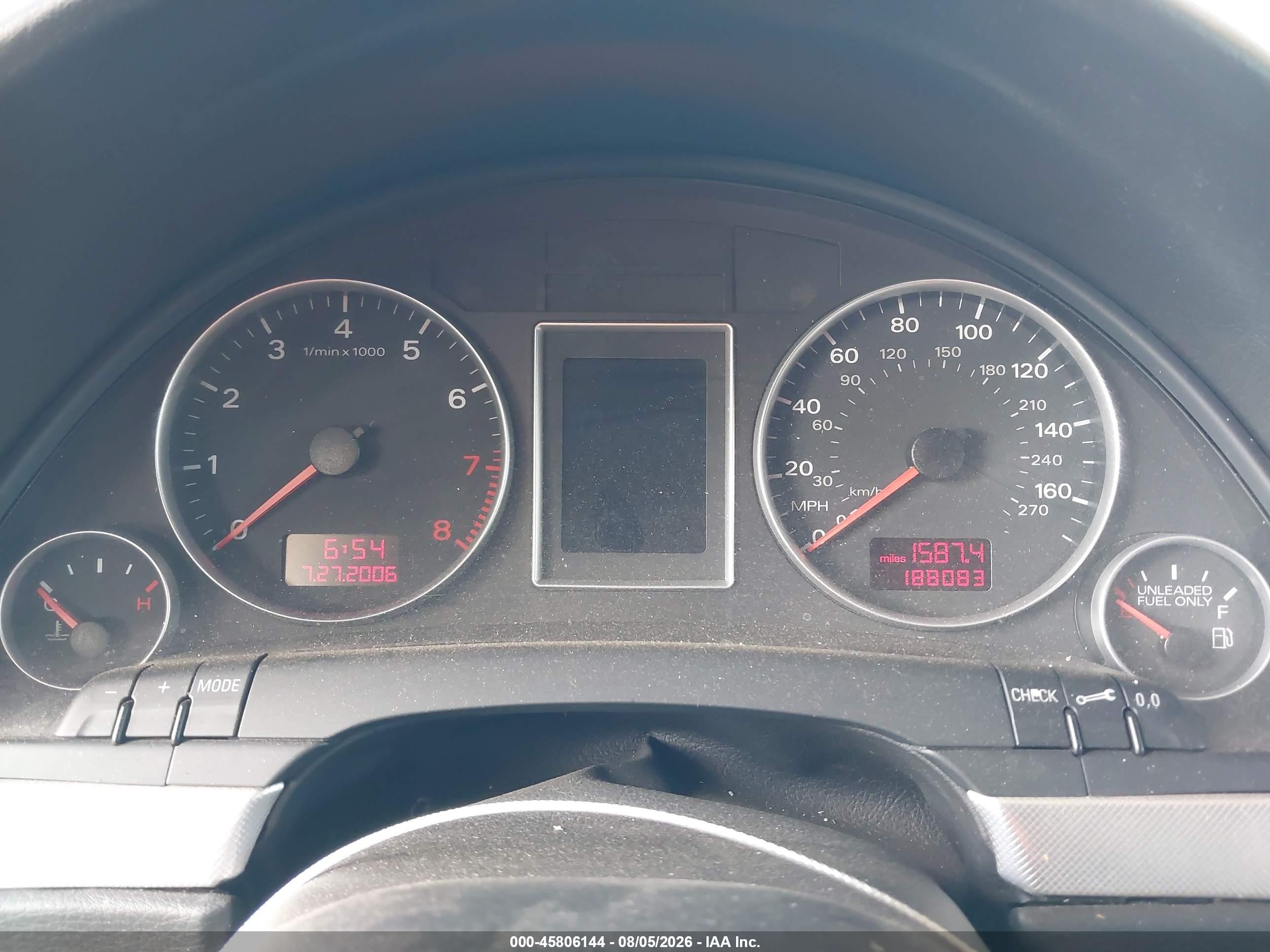 2008 Audi A4 2.0t Silver vin: WAUAF78EX8A067428