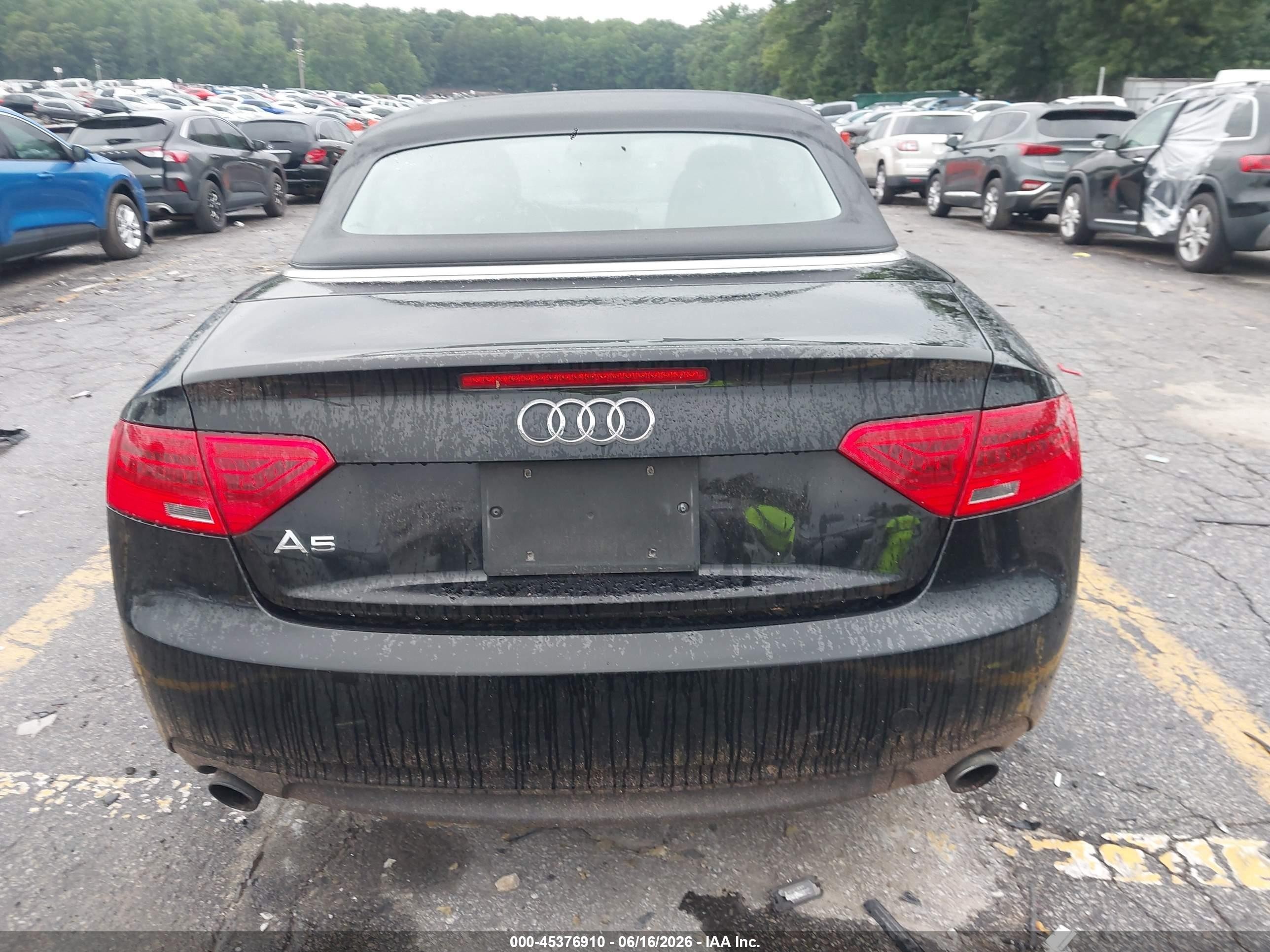2014 Audi A5 2.0t Premium Black vin: WAUAFAFH6EN004065