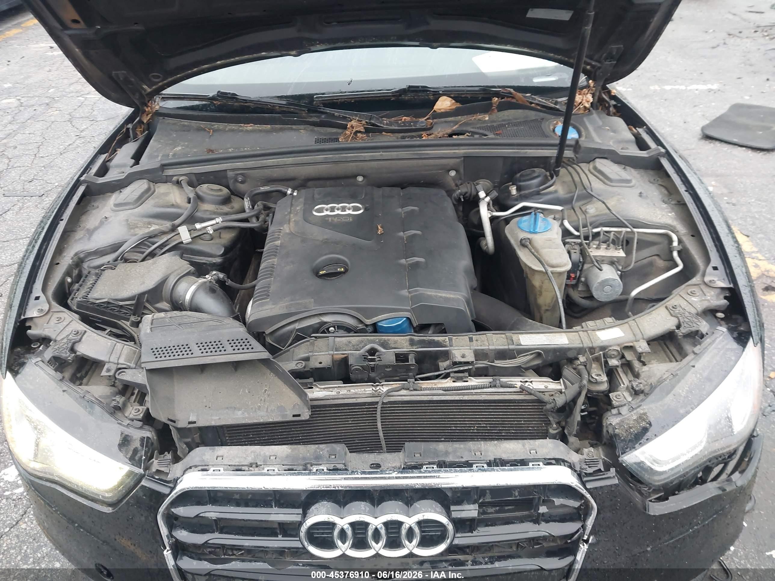 2014 Audi A5 2.0t Premium Black vin: WAUAFAFH6EN004065